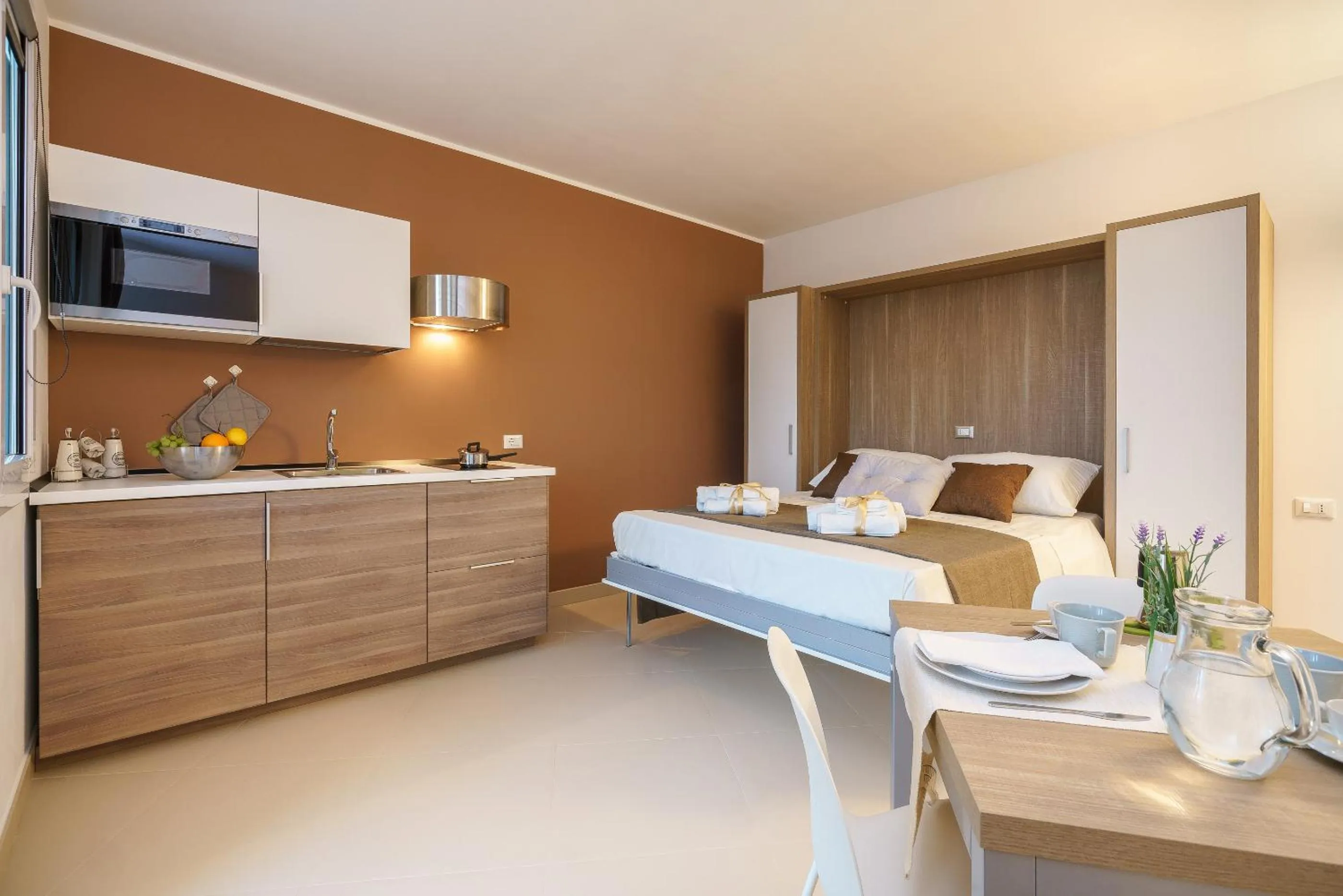 Kitchen or kitchenette in Travini Hotel Residence