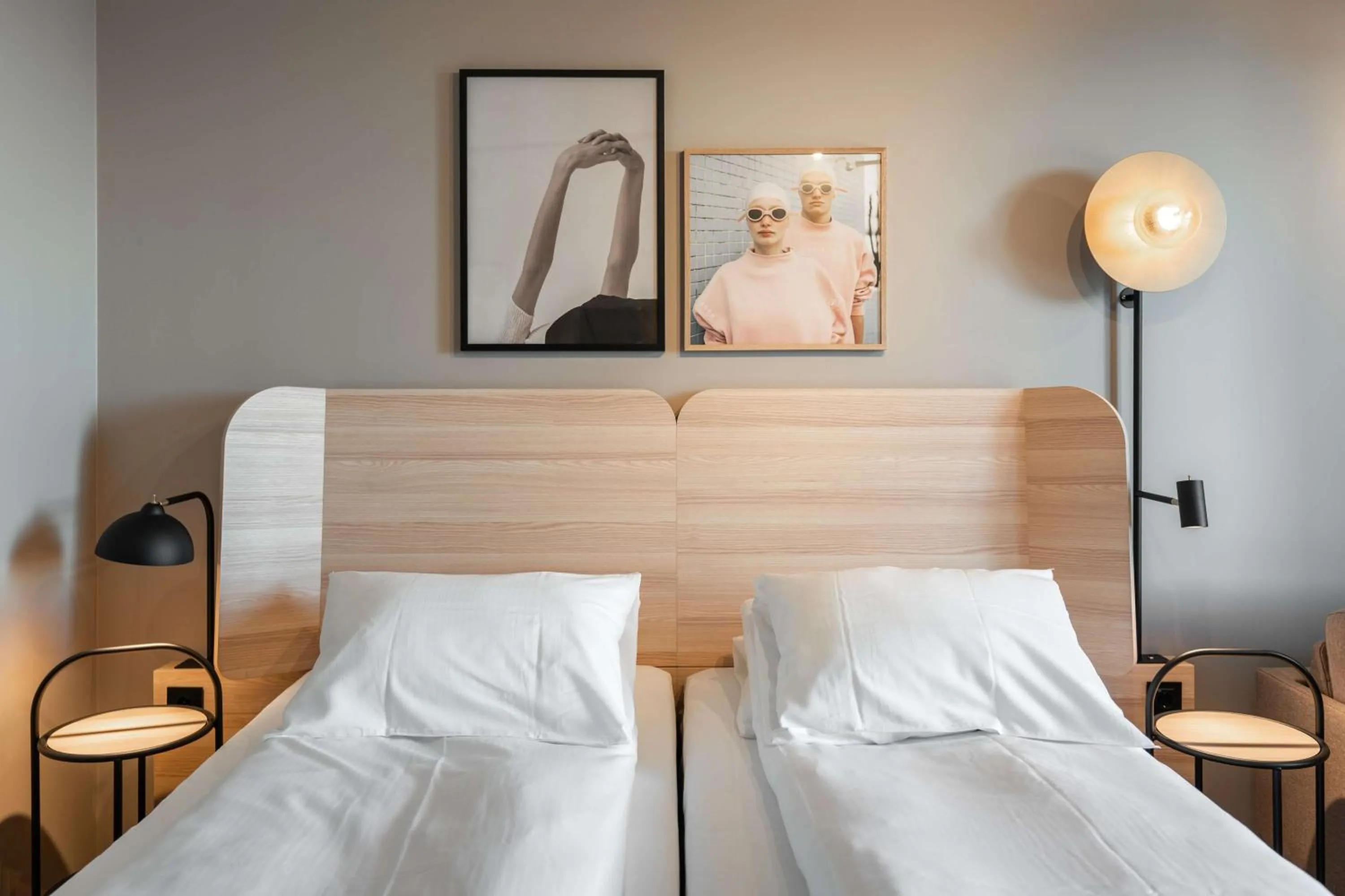 Bedroom, Bed in Scandic Hamar