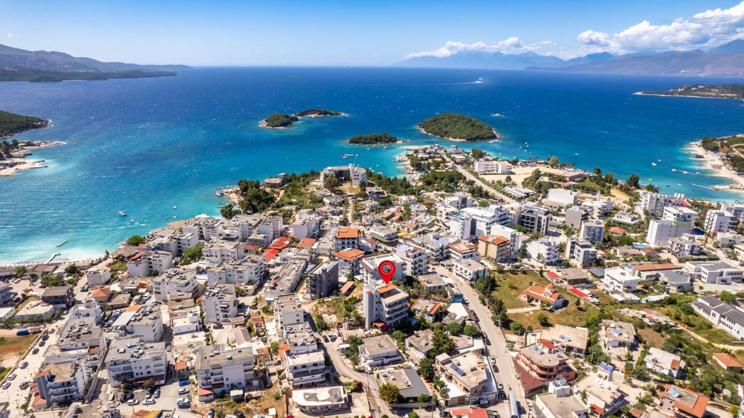 Location in Hotel Milo Ksamil