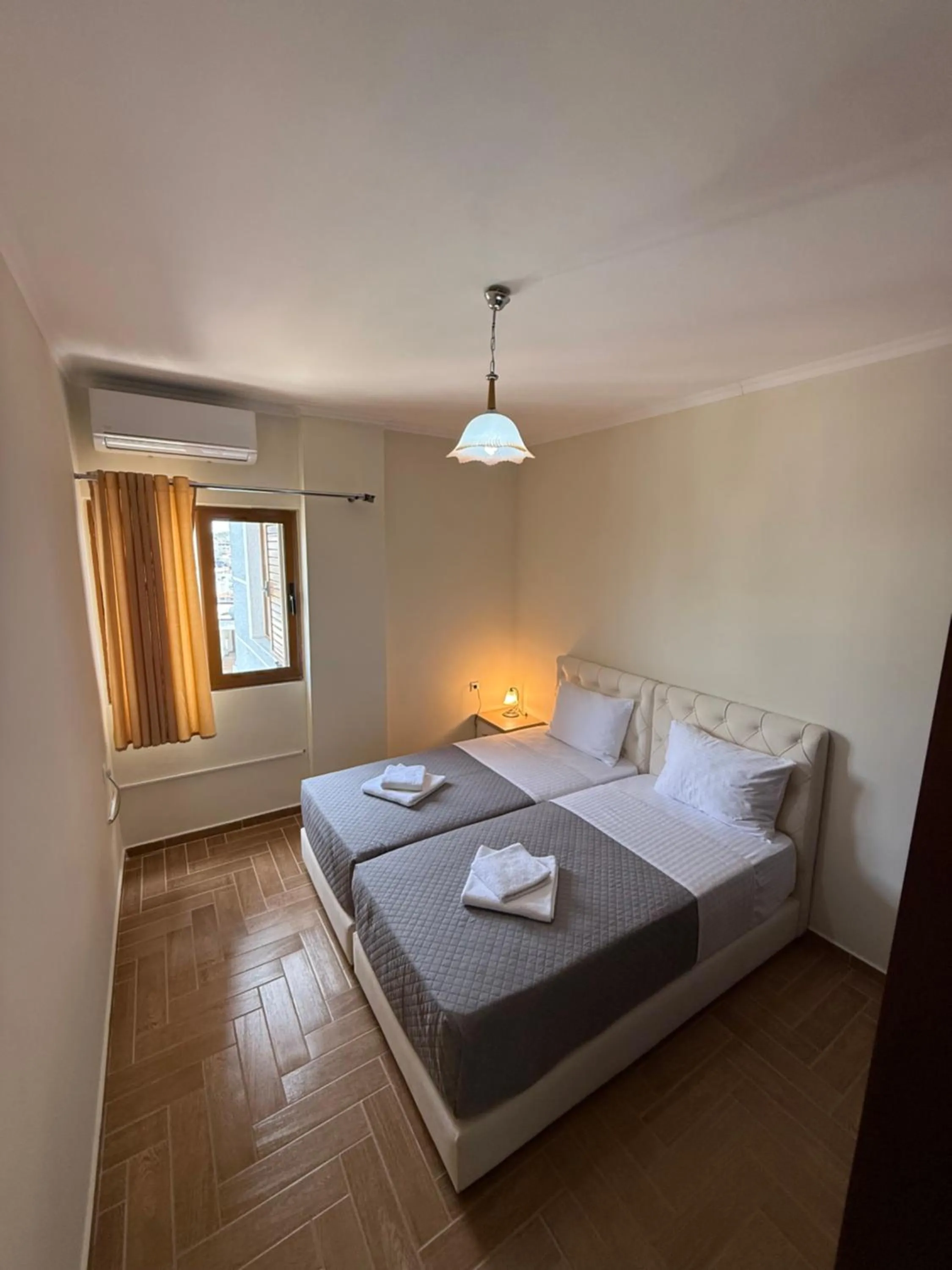 Bed in Hotel Milo Ksamil