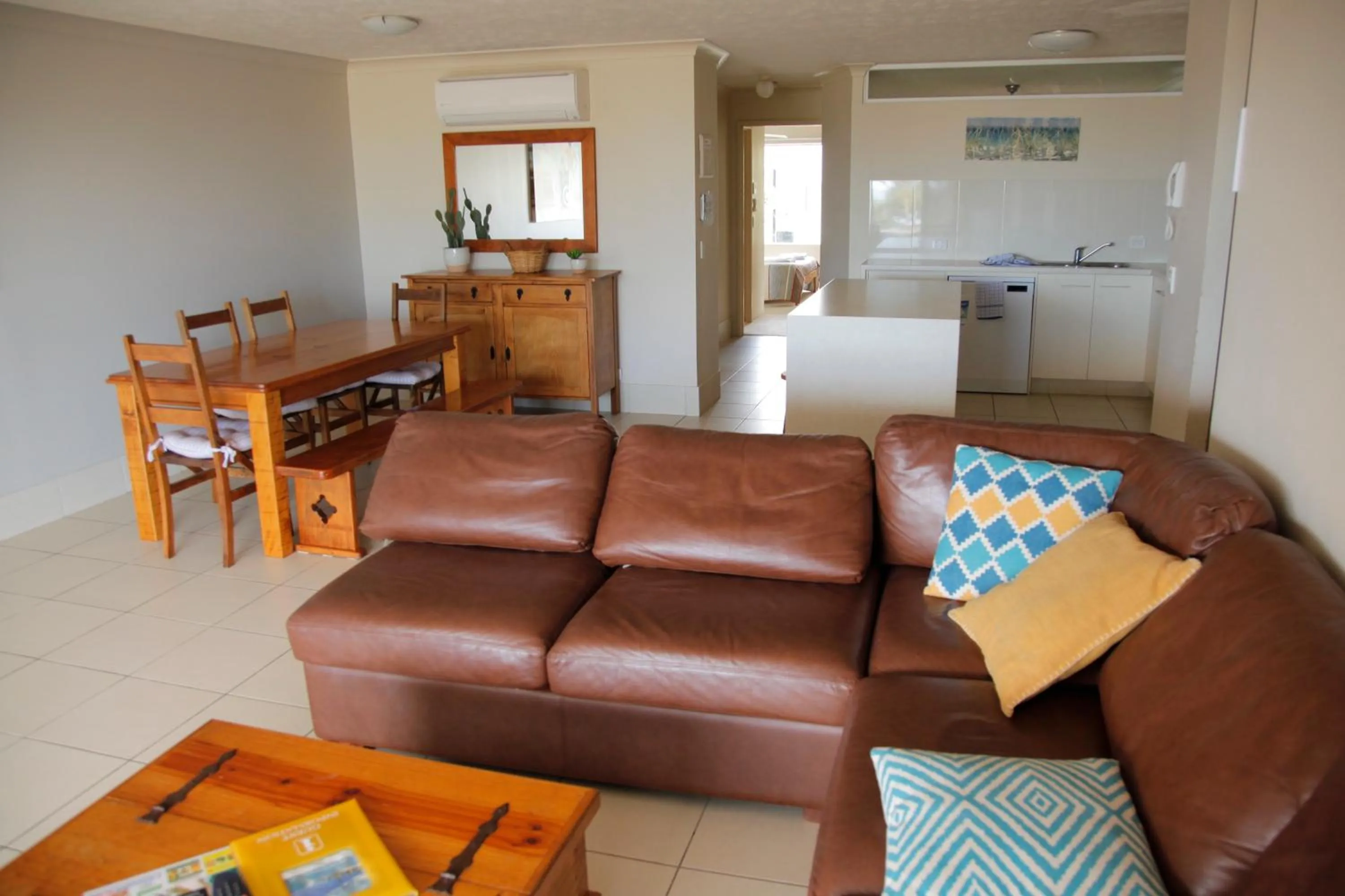 Living room in Sandrift Beachfront Apartments