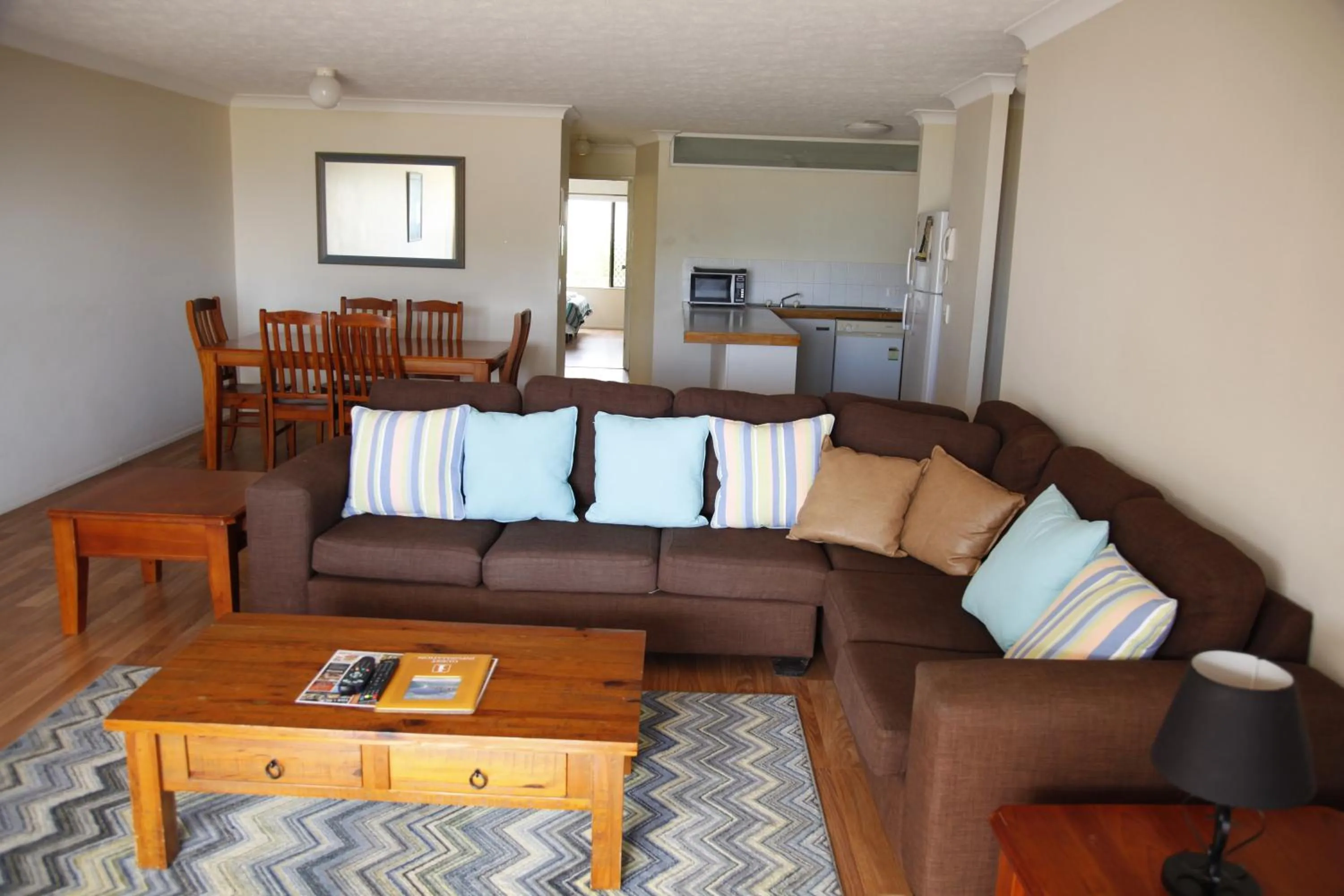 Living room in Sandrift Beachfront Apartments