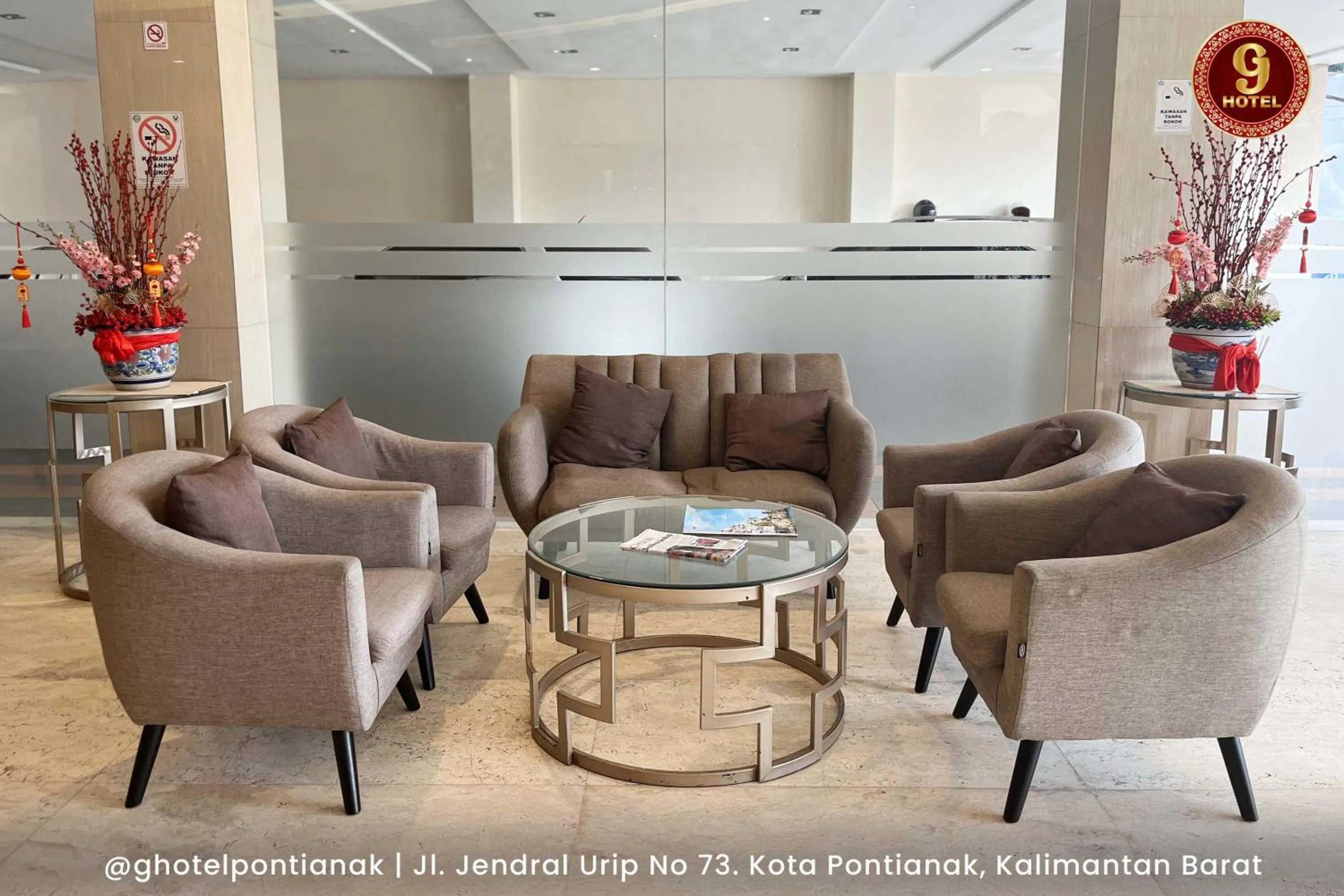 Lobby or reception in G-Hotel Pontianak