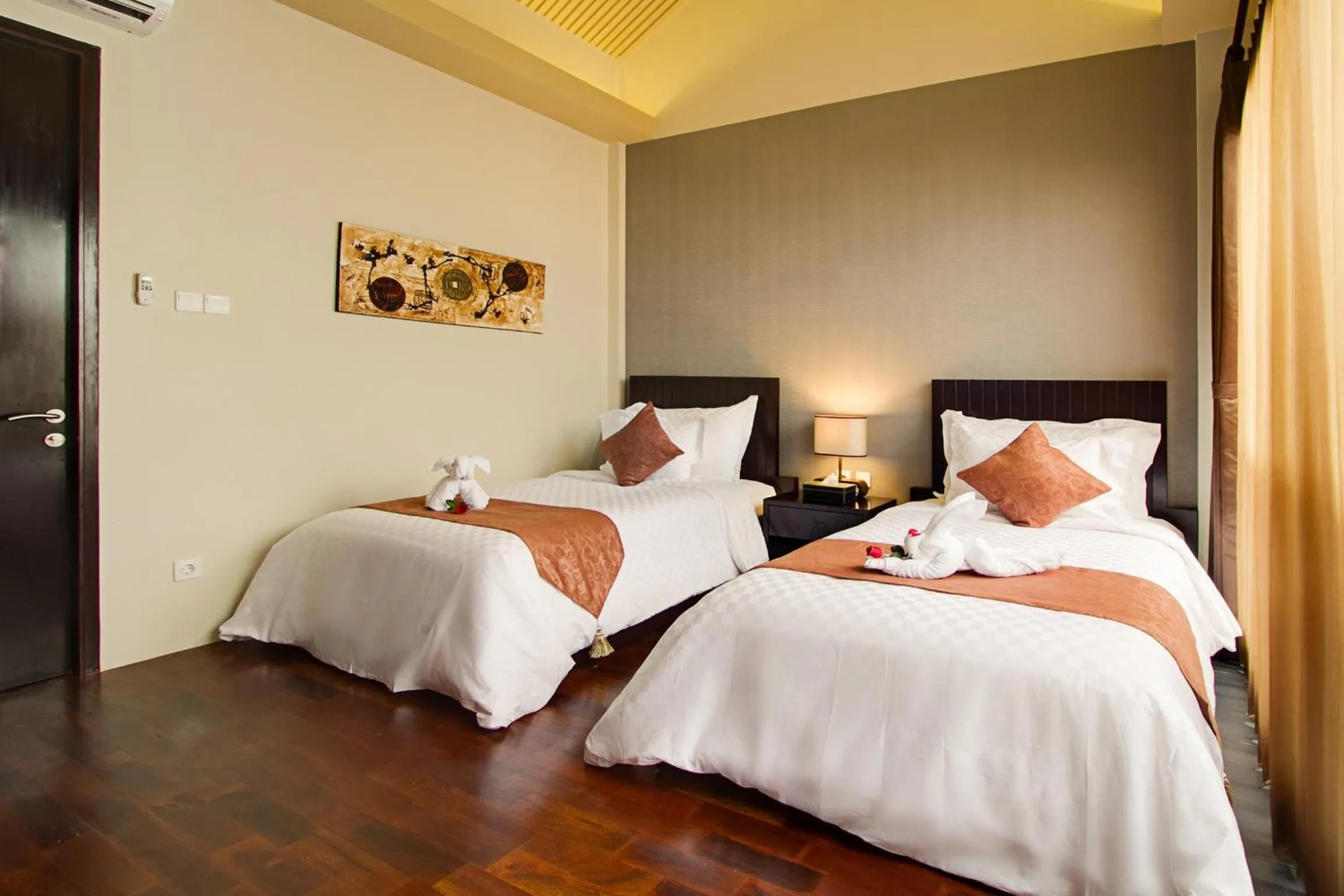 Bedroom, Bed in 18 Suite Villa Loft at Kuta