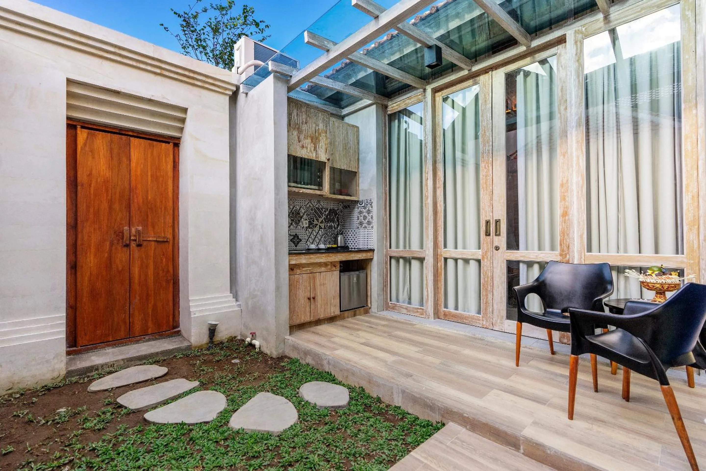 Patio in 18 Suite Villa Loft at Kuta