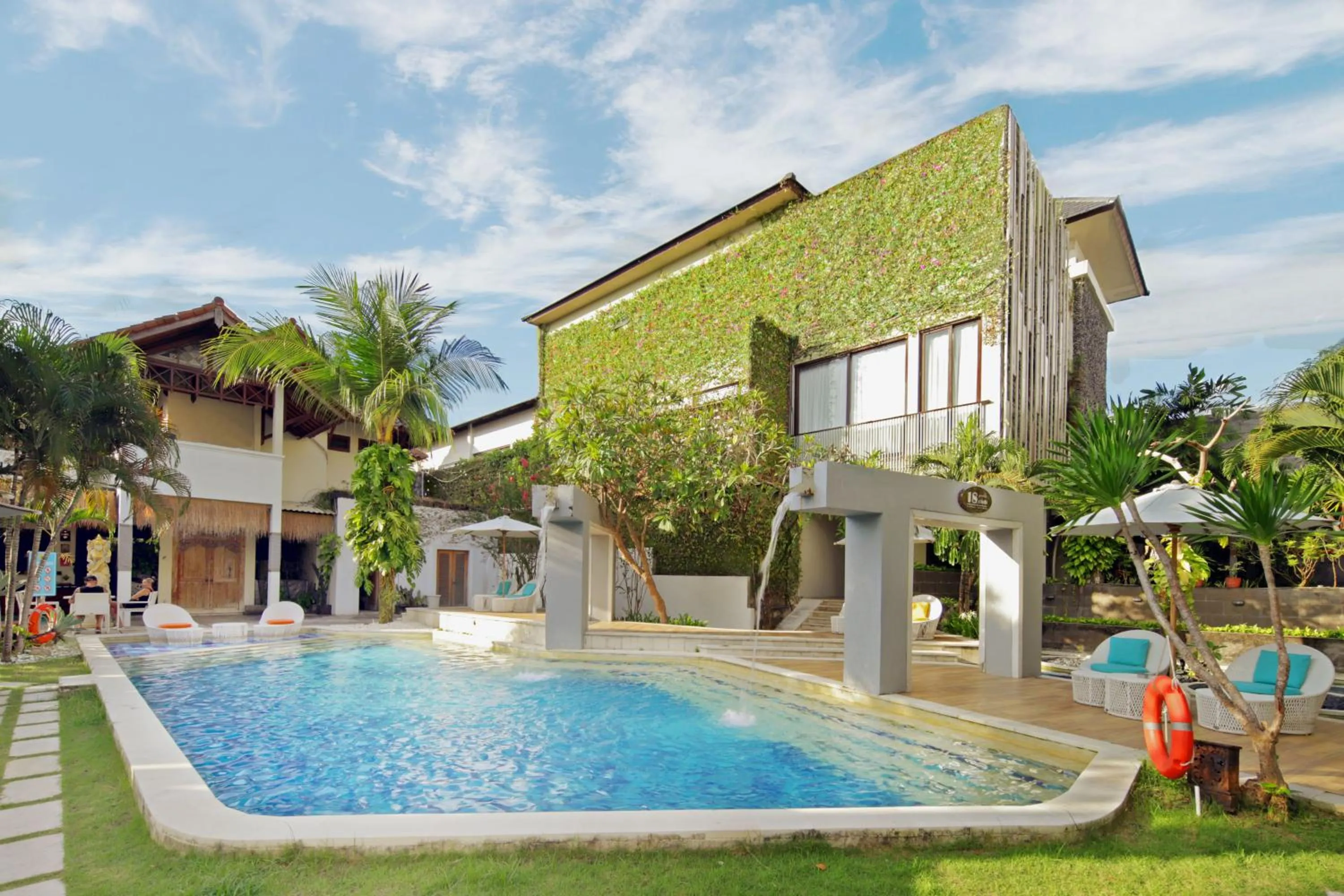 Swimming pool in 18 Suite Villa Loft at Kuta