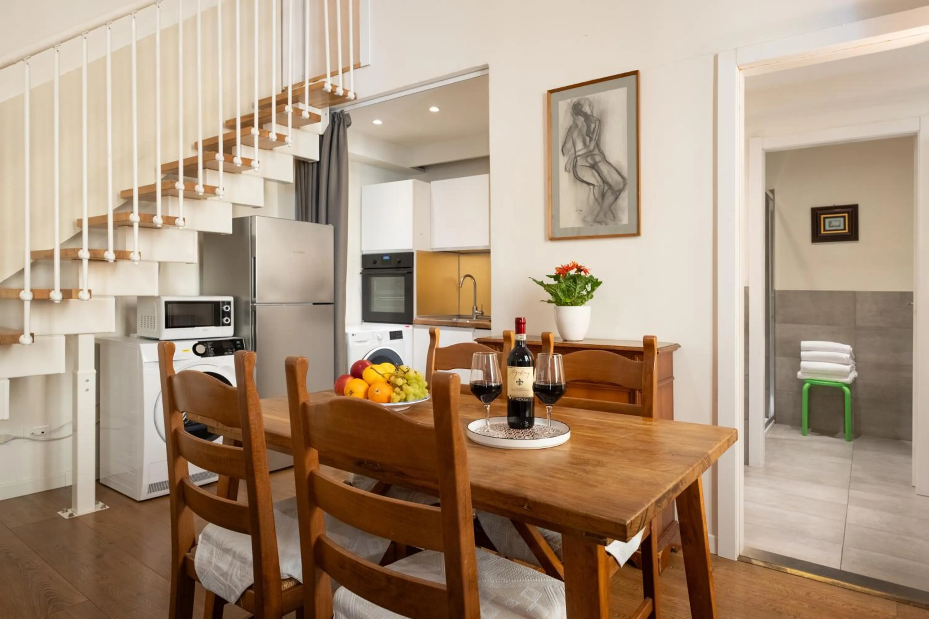 Kitchen or kitchenette in Palazzo D'Ambra Residenza d'Epoca