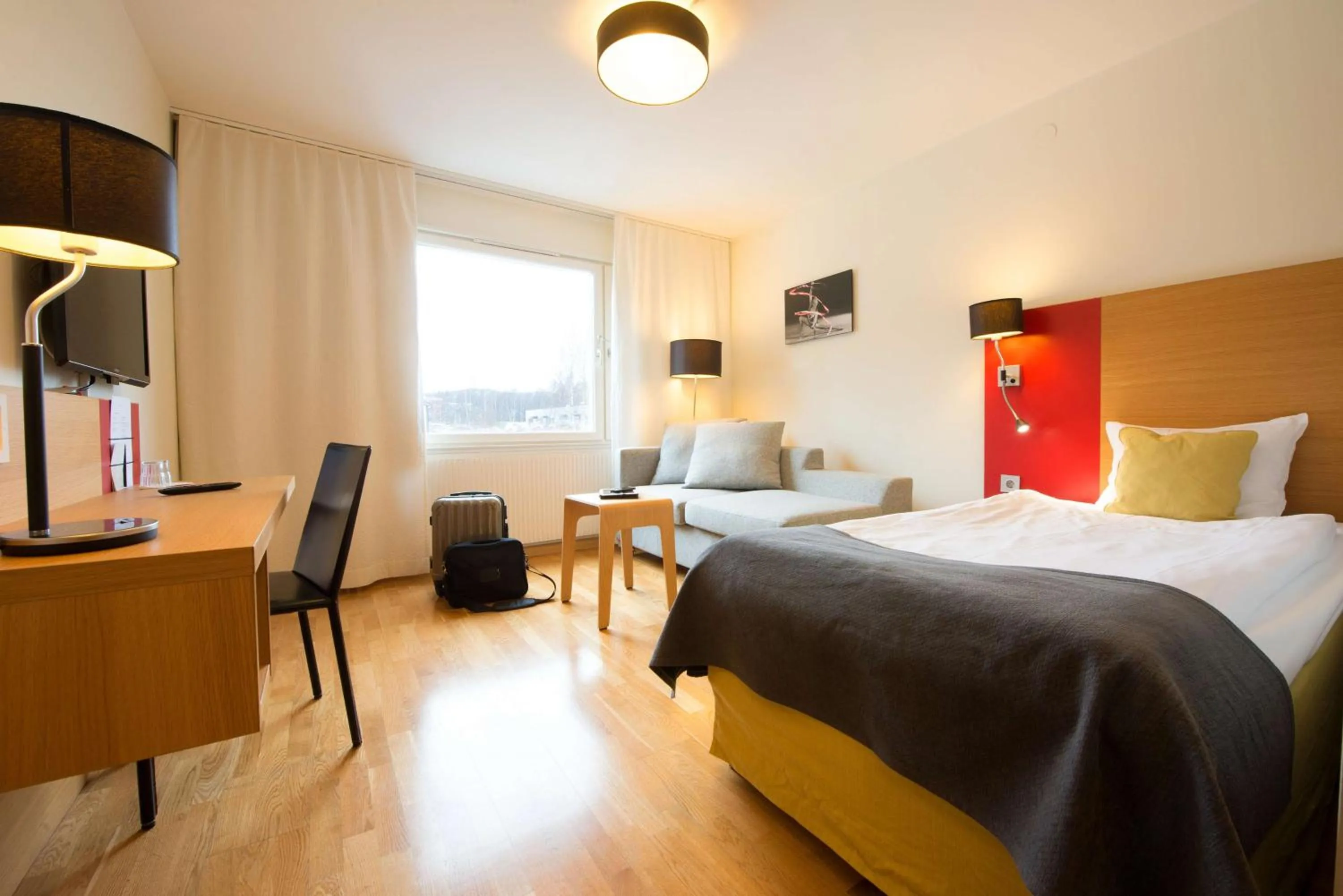 Photo of the whole room, Bed in Scandic Örnsköldsvik