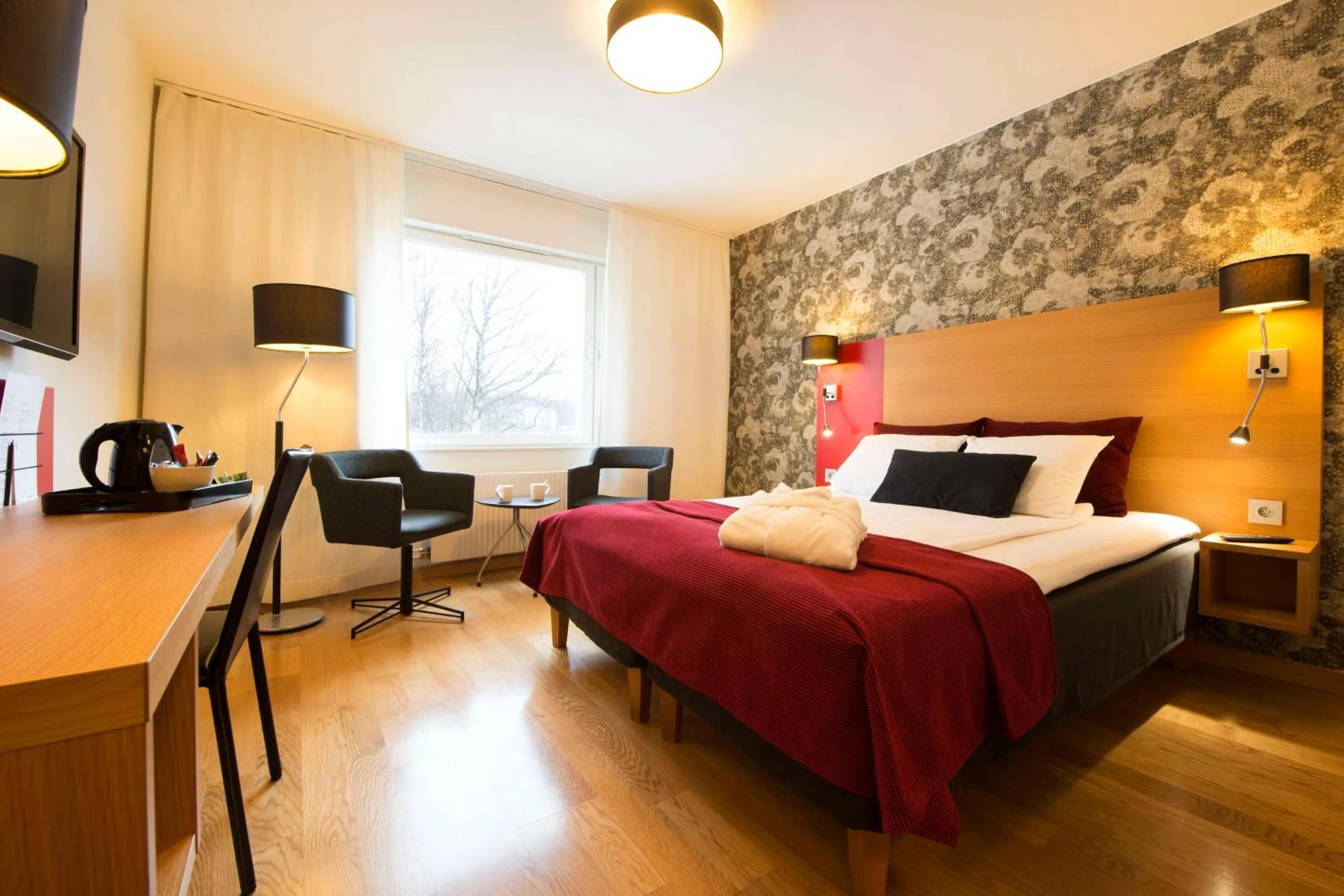 Bedroom, Bed in Scandic Örnsköldsvik