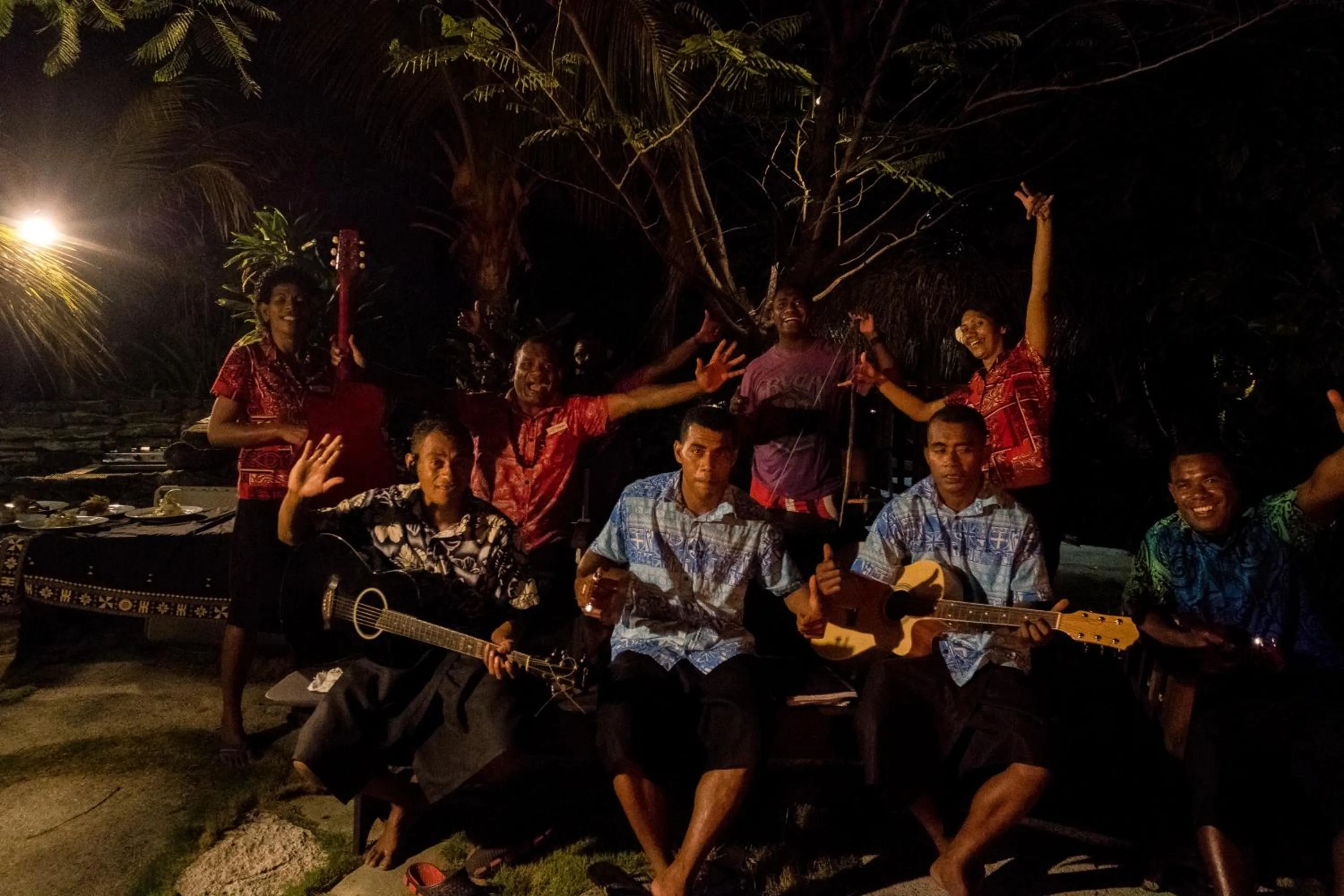 Staff in Barefoot Manta Island Resort