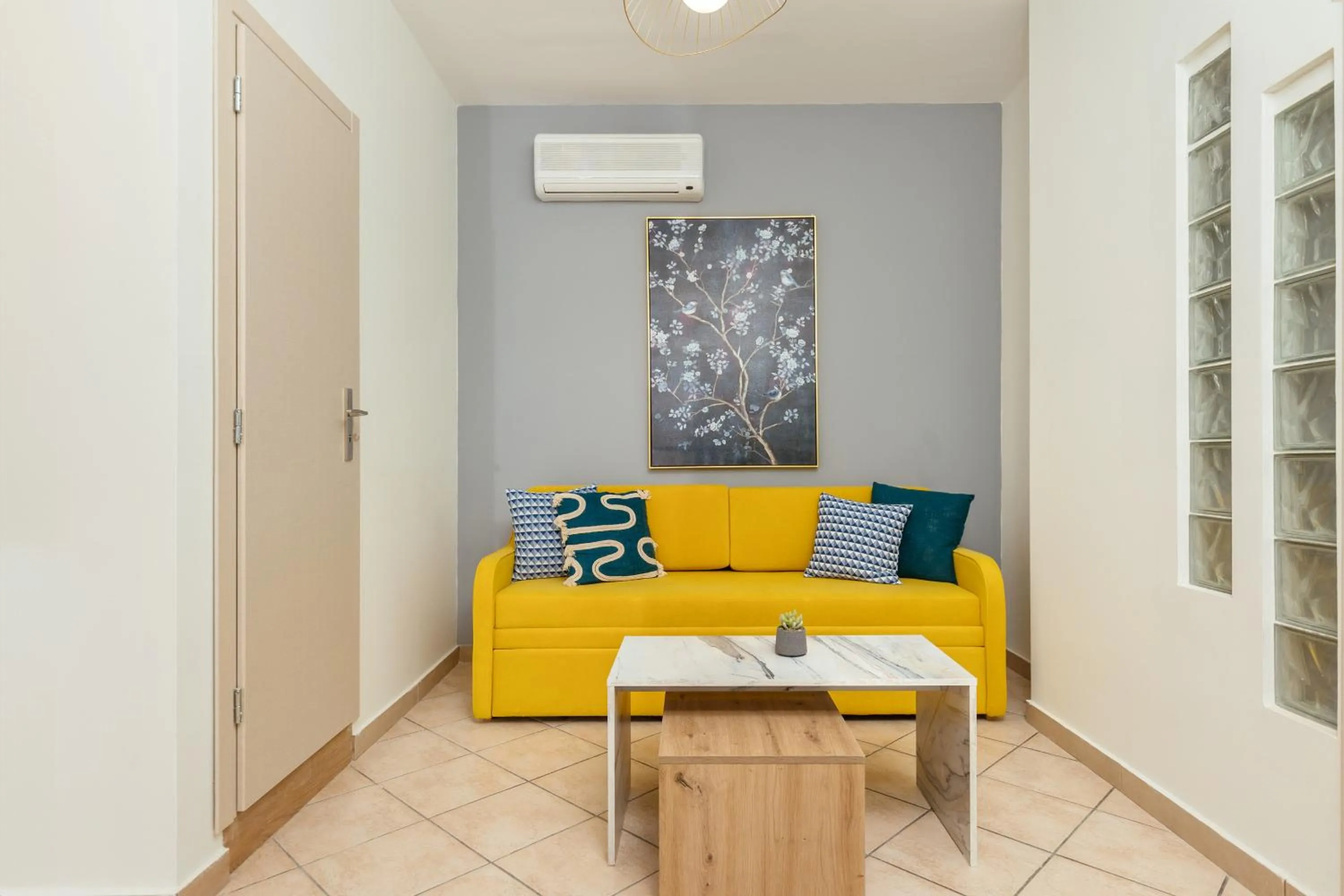 Living room in Koukos Loft Apartments