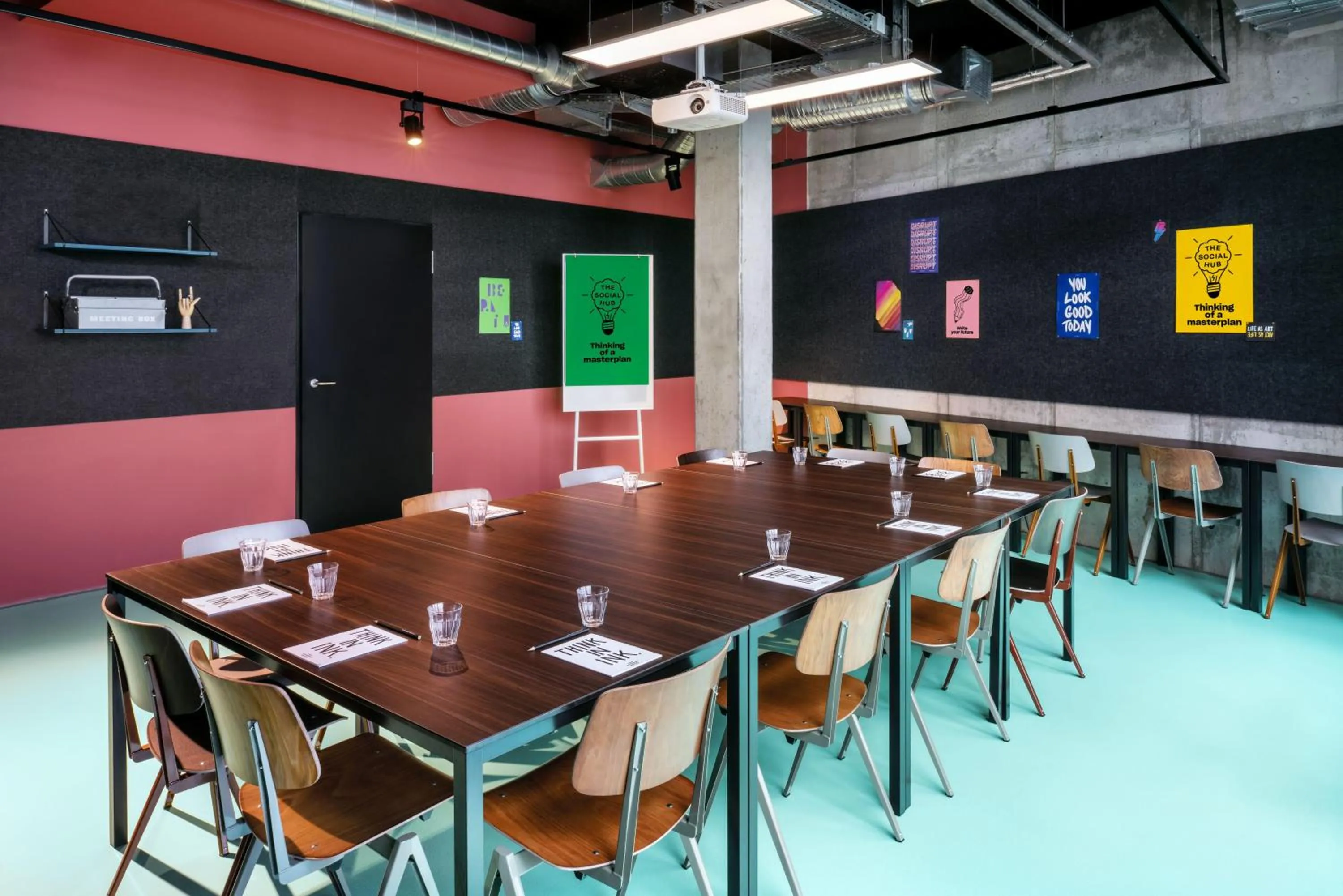 Meeting/conference room in The Social Hub Berlin Alexanderplatz