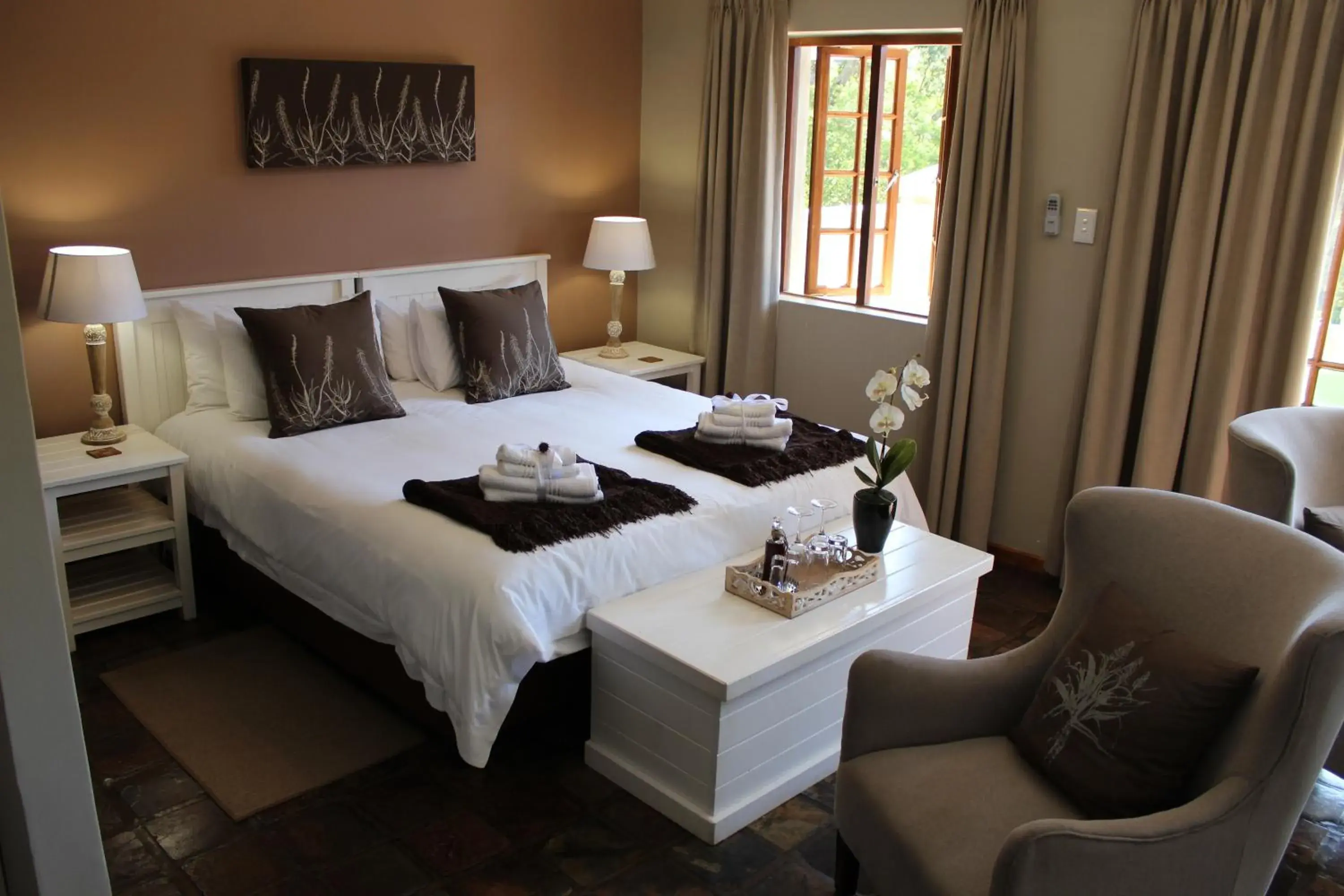 Bed in Blackwaters River Lodge, Knysna Bed in Blackwaters River Lodge, Knysna