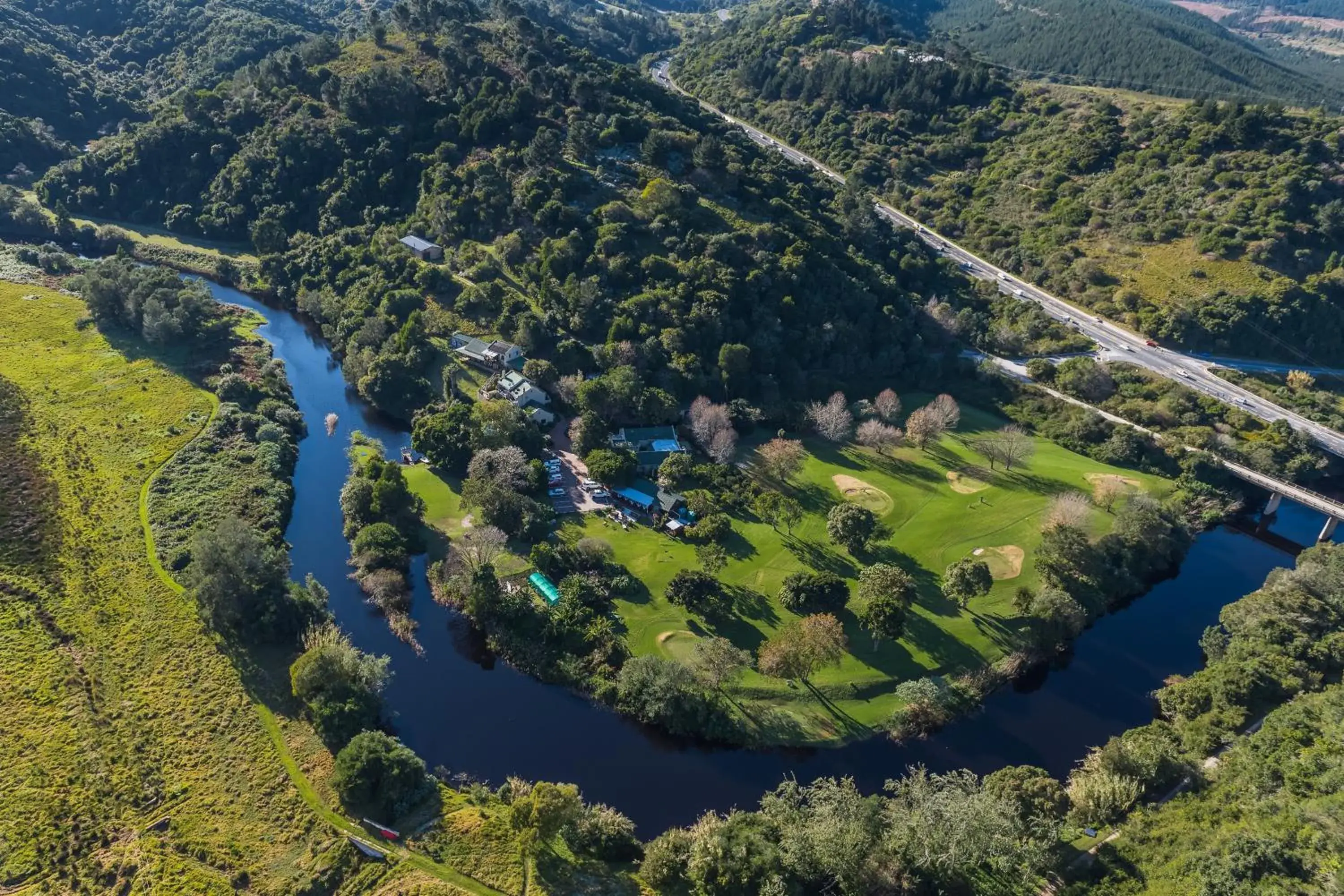 Bird's eye view in Blackwaters River Lodge, Knysna Bird's eye view in Blackwaters River Lodge, Knysna
