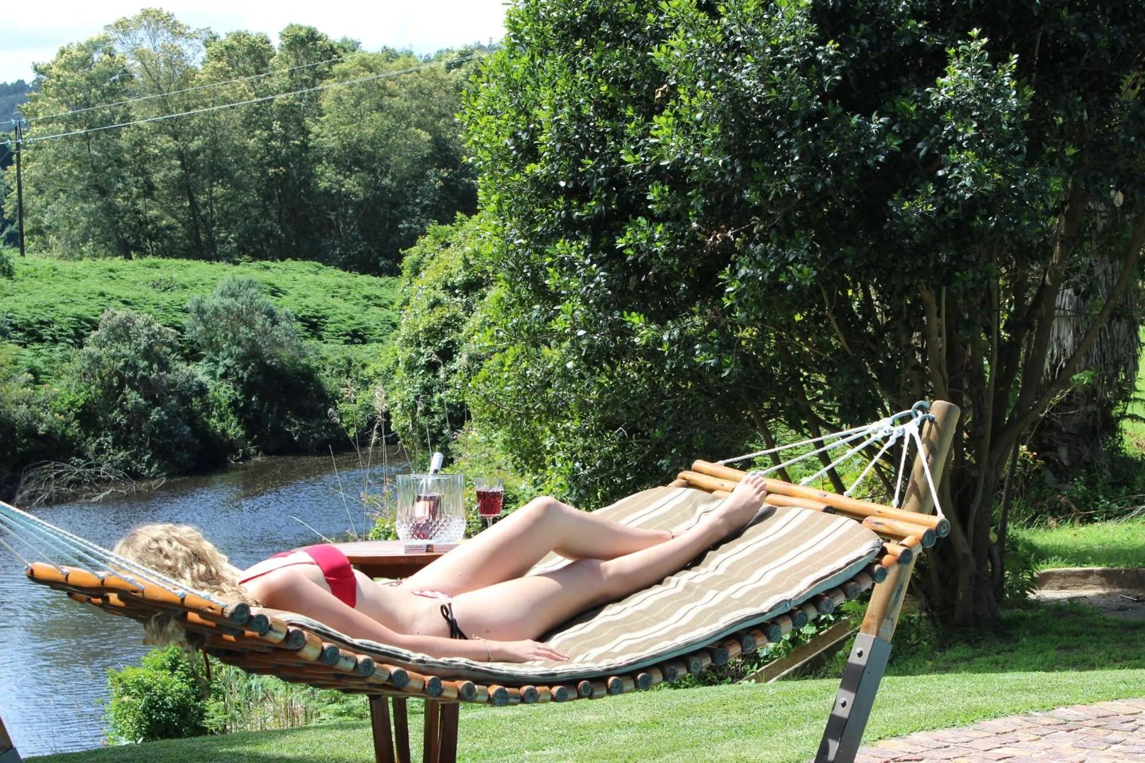 People in Blackwaters River Lodge, Knysna