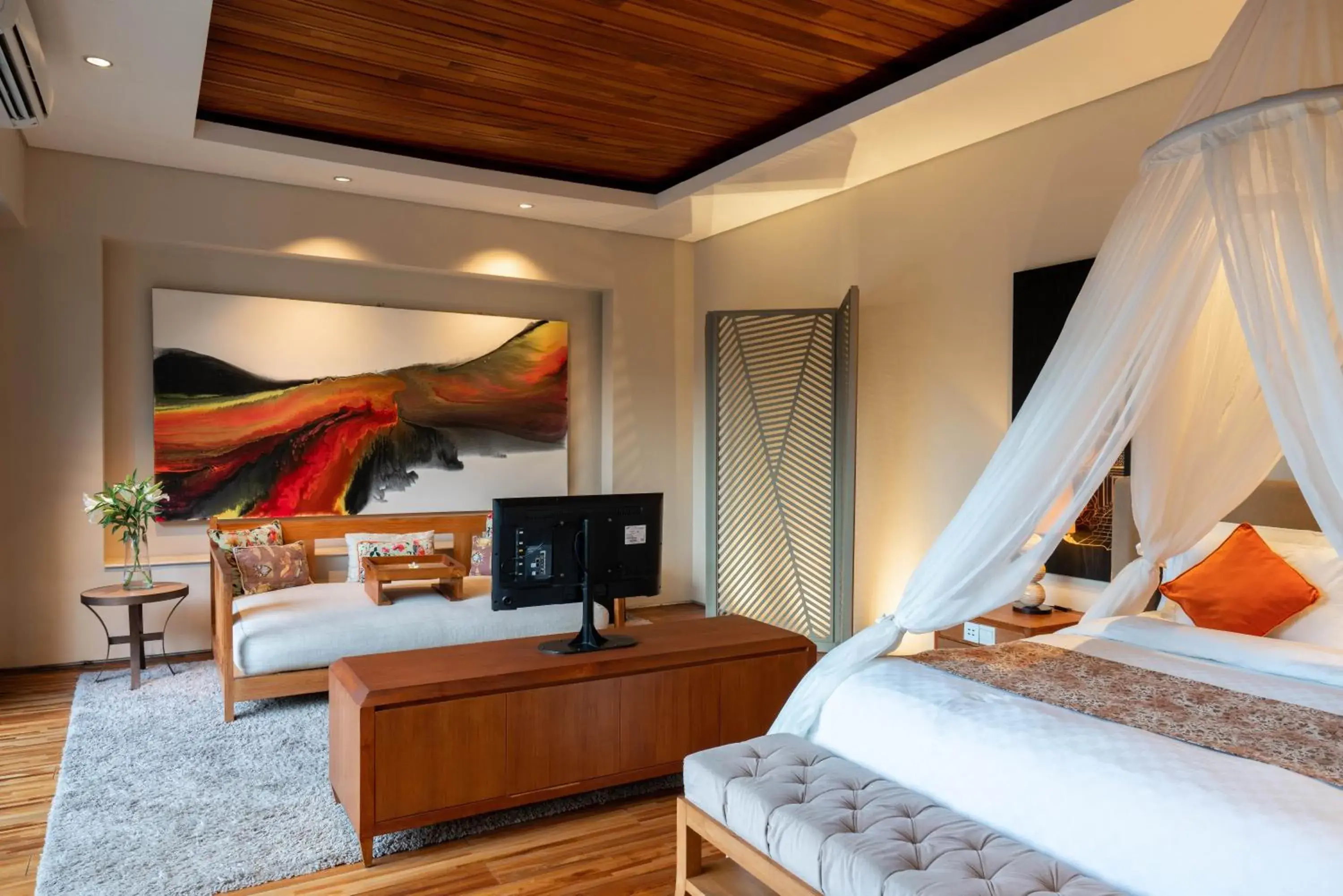 TV and multimedia, Bed in Berry Amour Romantic Villas TV and multimedia, Bed in Berry Amour Romantic Villas