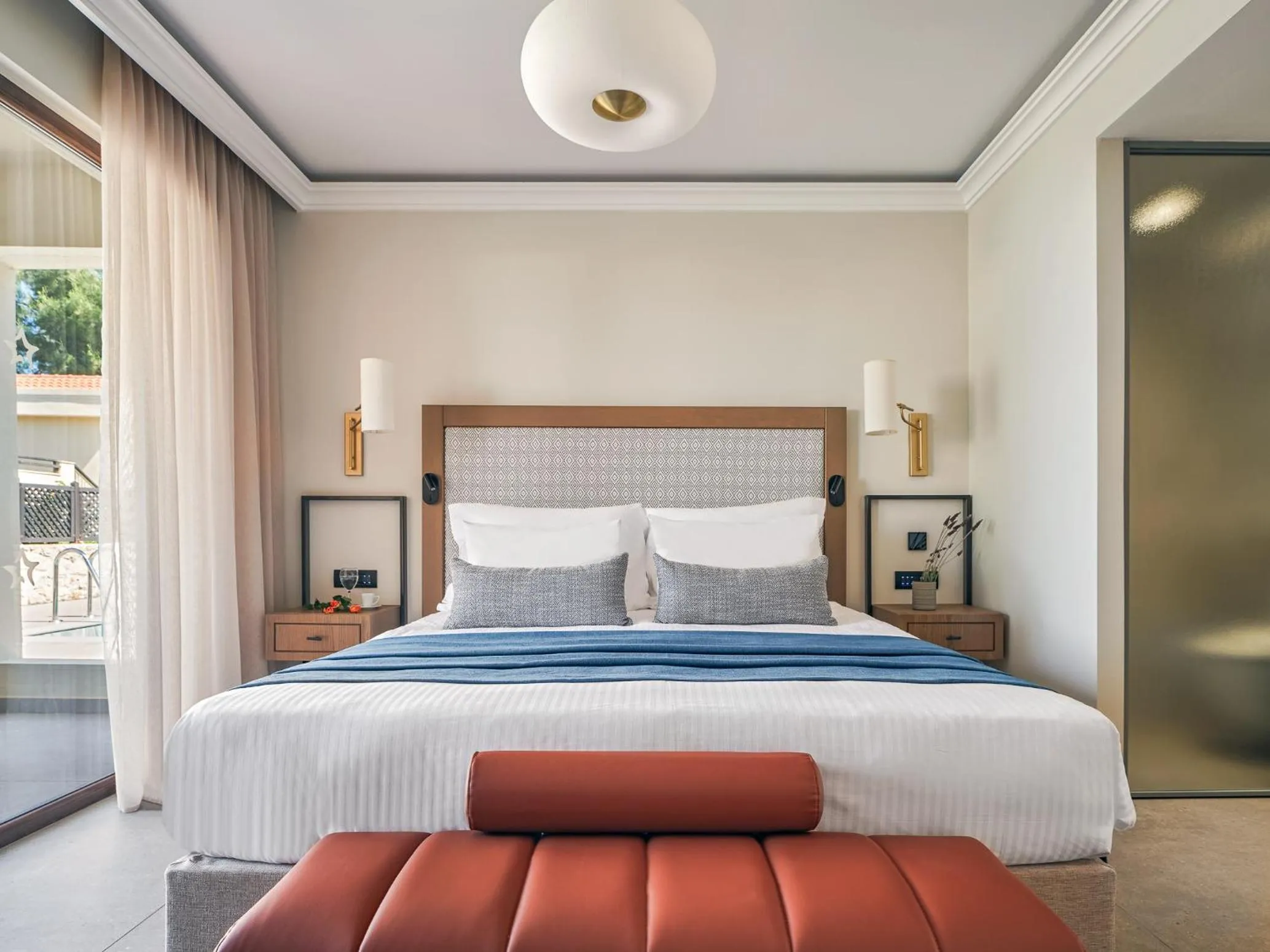 Bed in Aegean Melathron Thalasso Spa Hotel