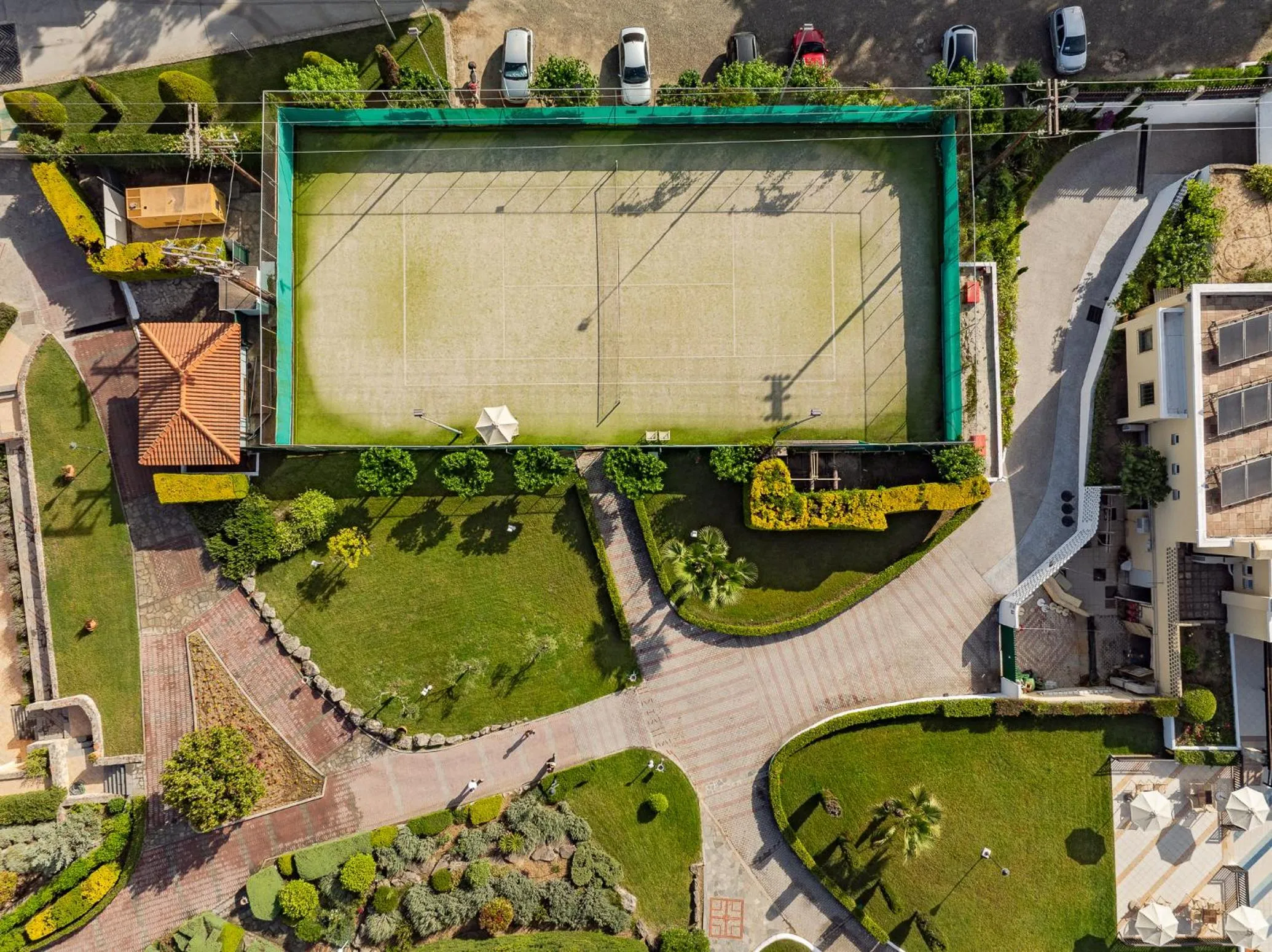 Tennis court in Aegean Melathron Thalasso Spa Hotel