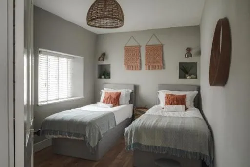 Bedroom, Bed in Seascape Hideaways at Mortehoe