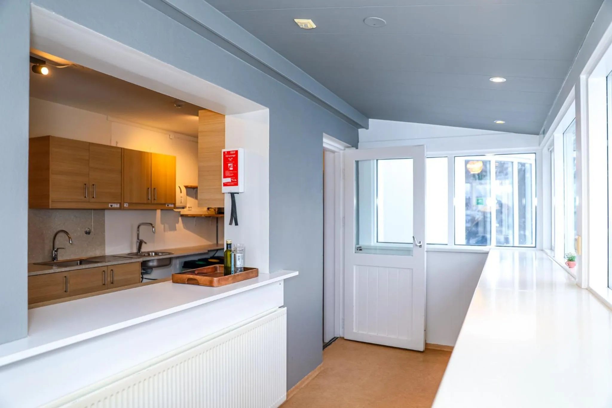 Kitchen or kitchenette in Akureyri Hostel