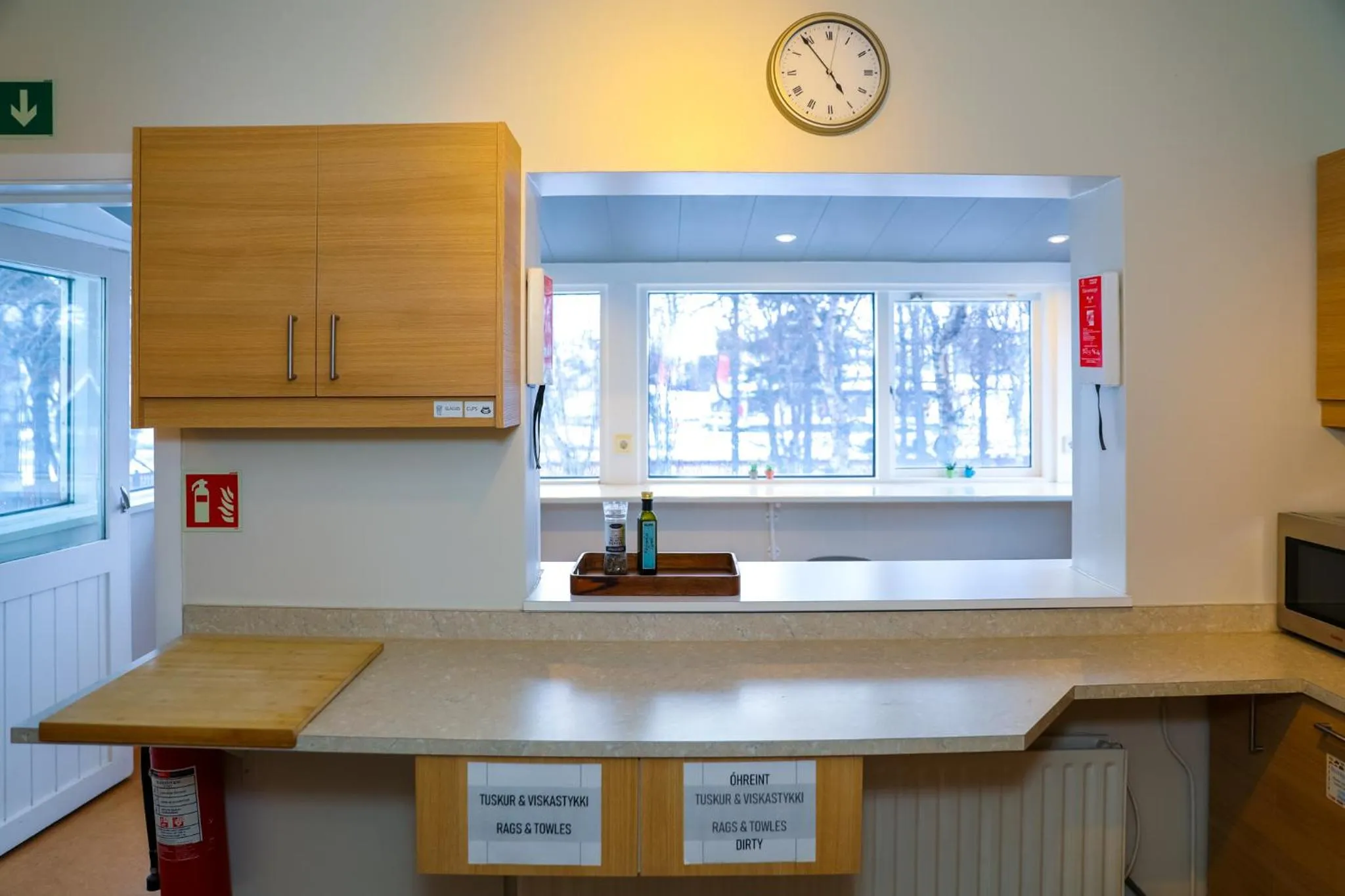 Kitchen or kitchenette in Akureyri Hostel