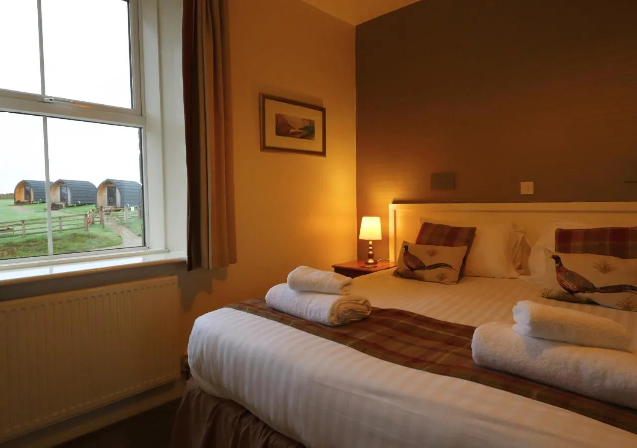 View (from property/room), Bed in The Fox & Hounds Inn & Camping Pods