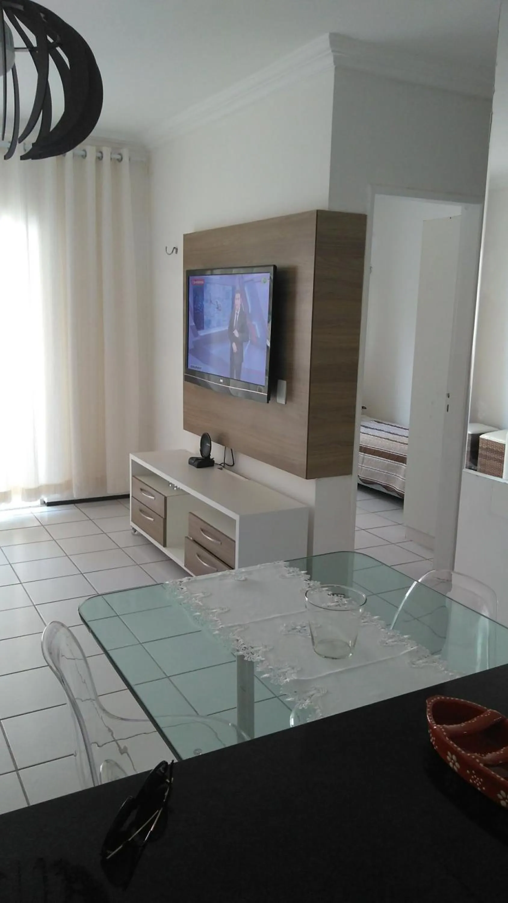 Communal lounge/ TV room in Porto das Dunas