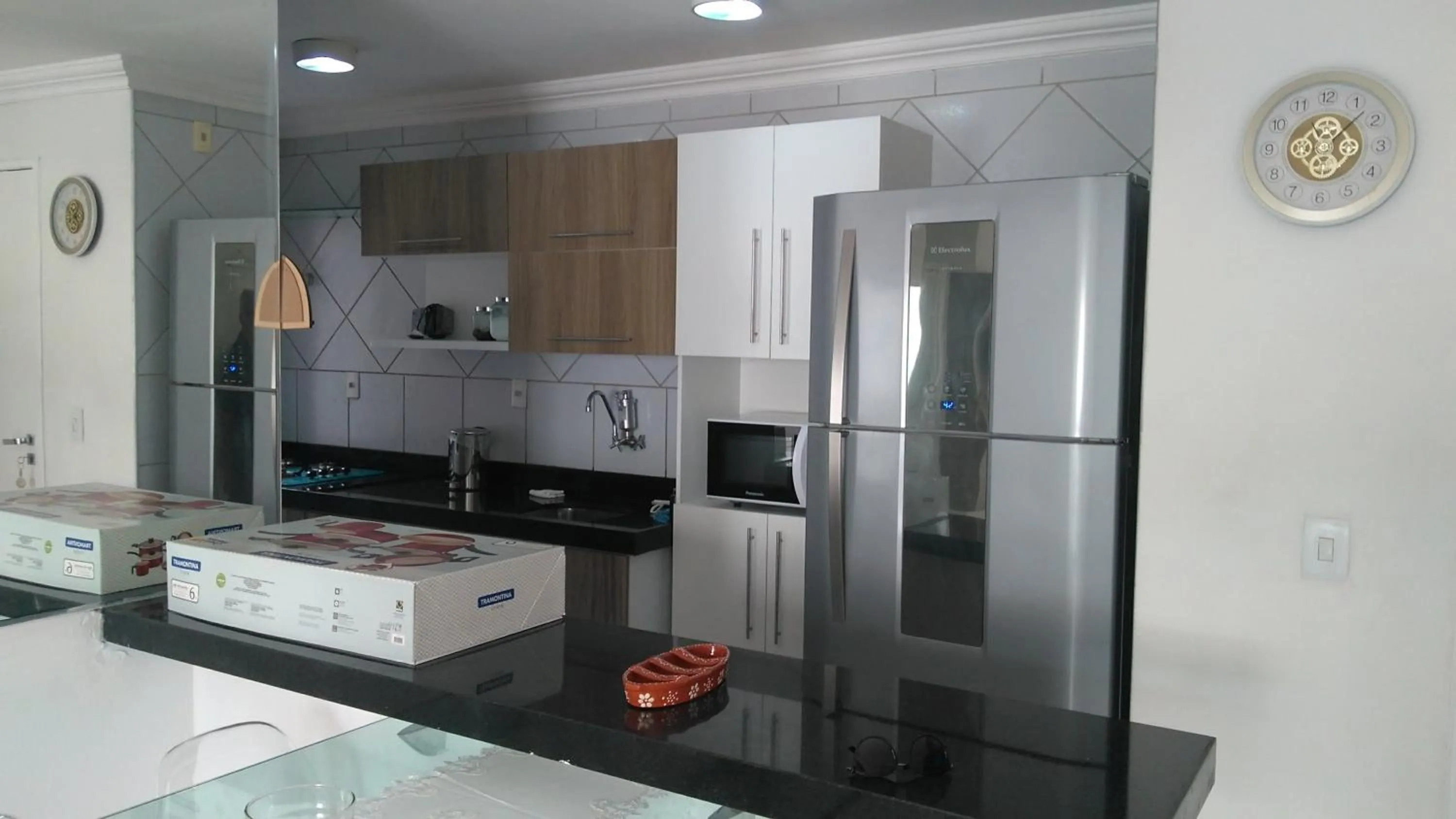 Kitchen or kitchenette in Porto das Dunas