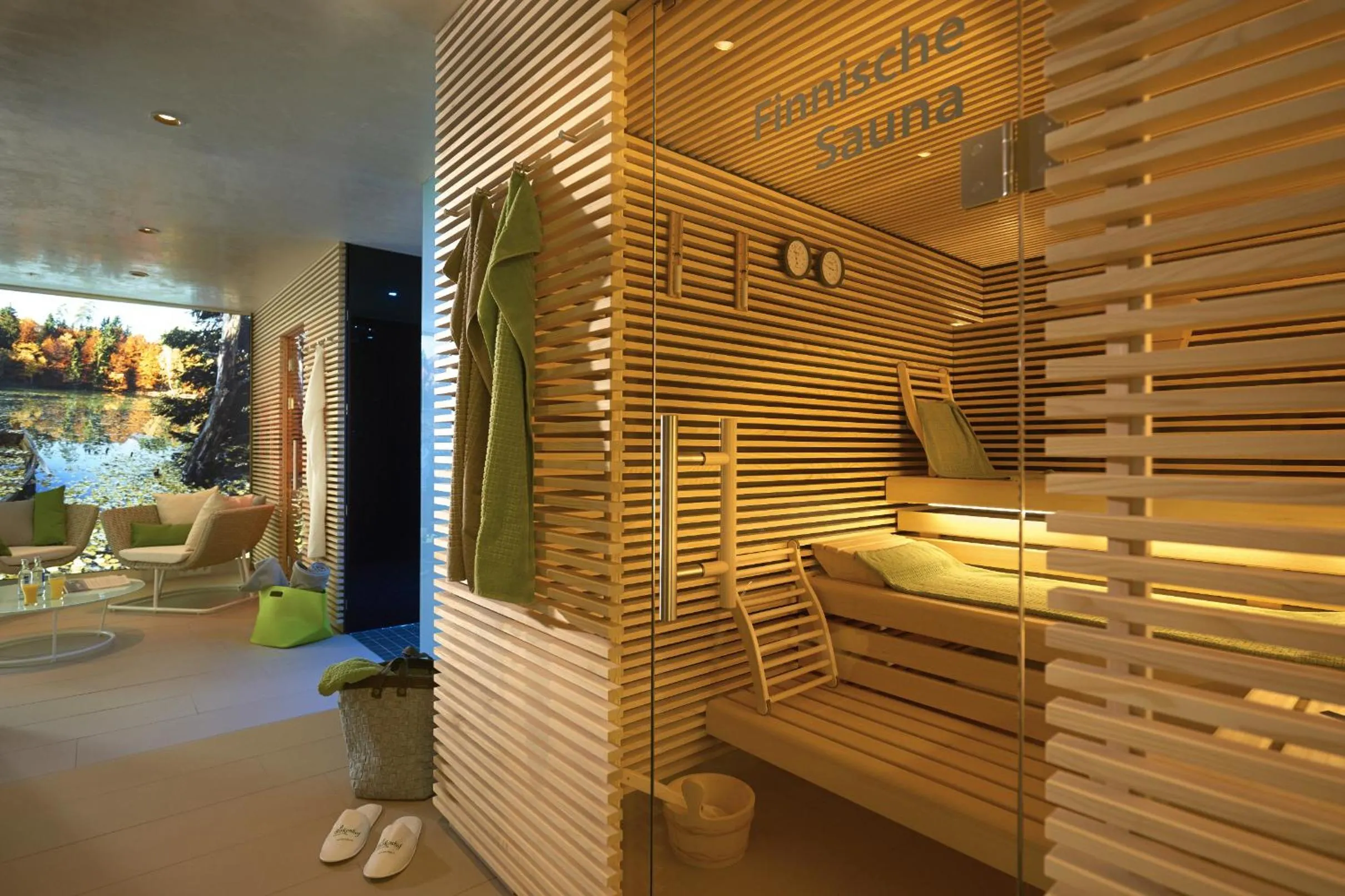 Sauna in Landidyll Hotel Restaurant Birkenhof