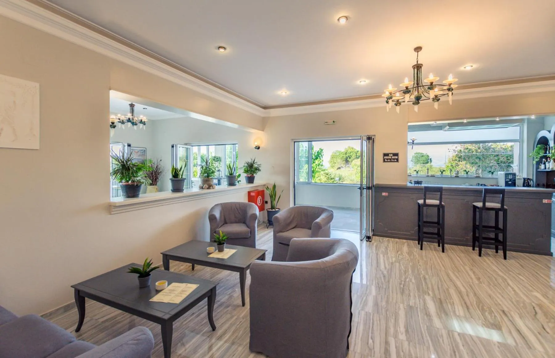 Lobby or reception in Erofili Hotel