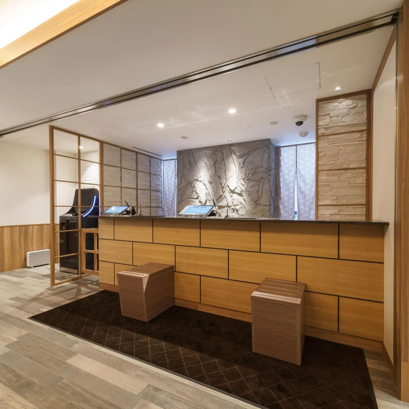 Lobby or reception in Super Hotel Anan Tomioka