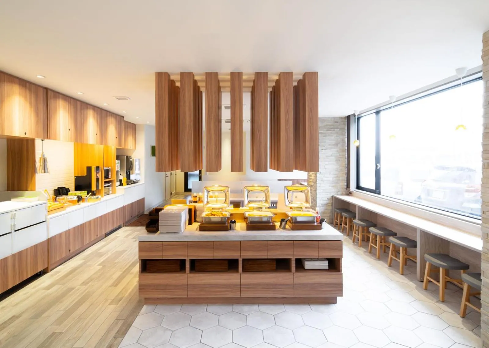 Buffet breakfast in Super Hotel Anan Tomioka