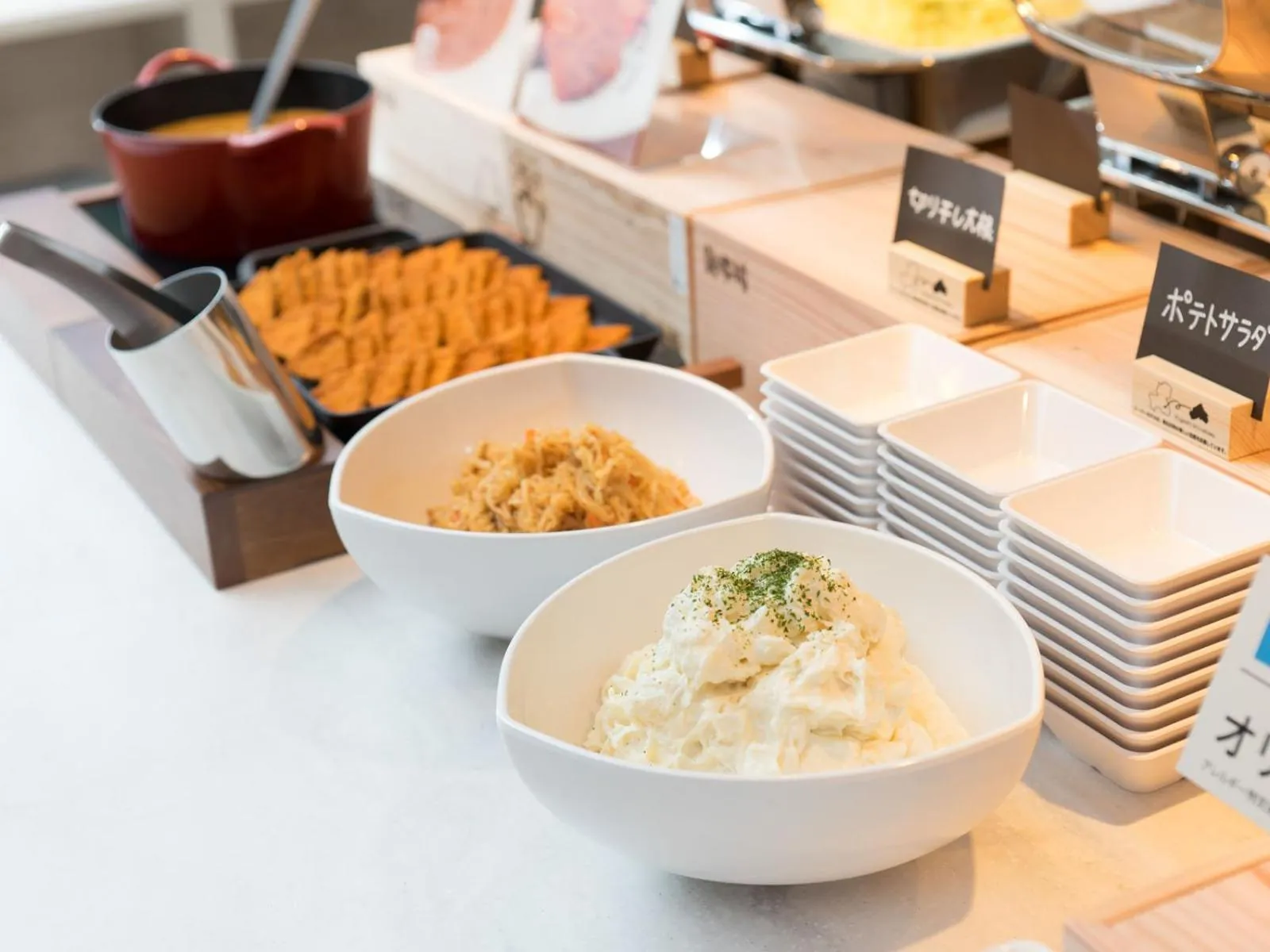 Buffet breakfast in Super Hotel Anan Tomioka