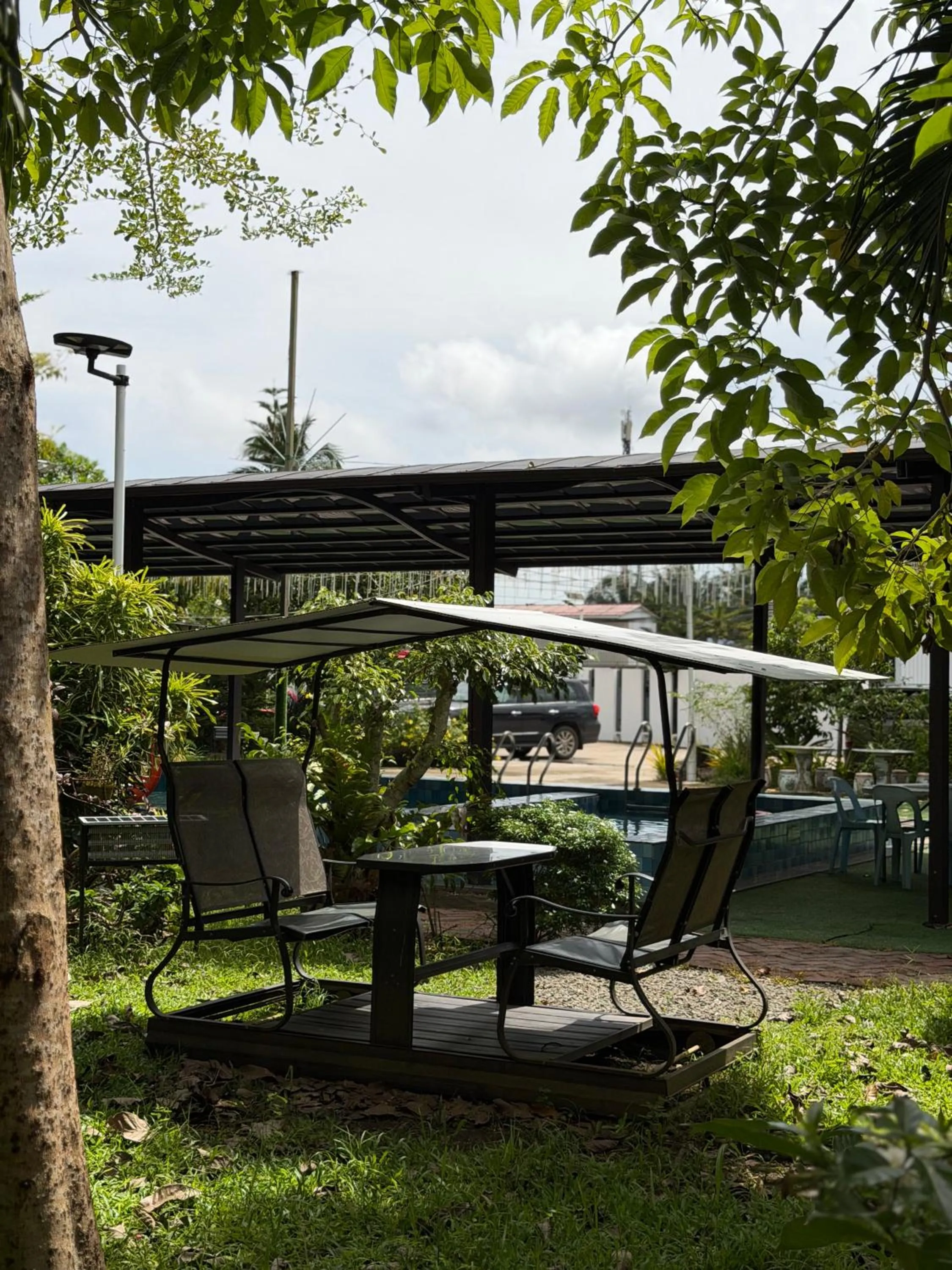 Pool view in Chan Living