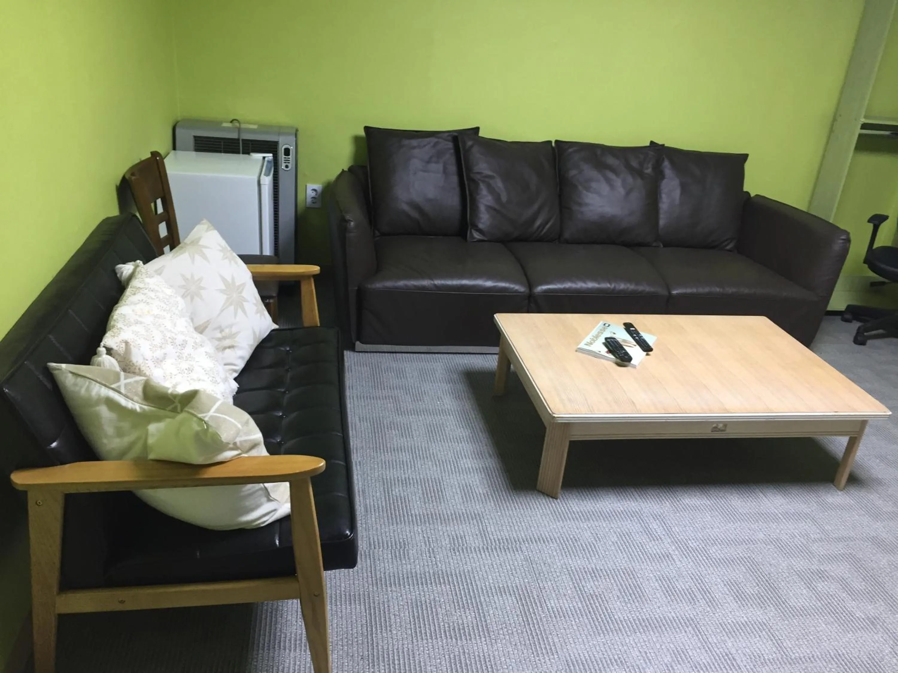 Living room in The Core Albergue