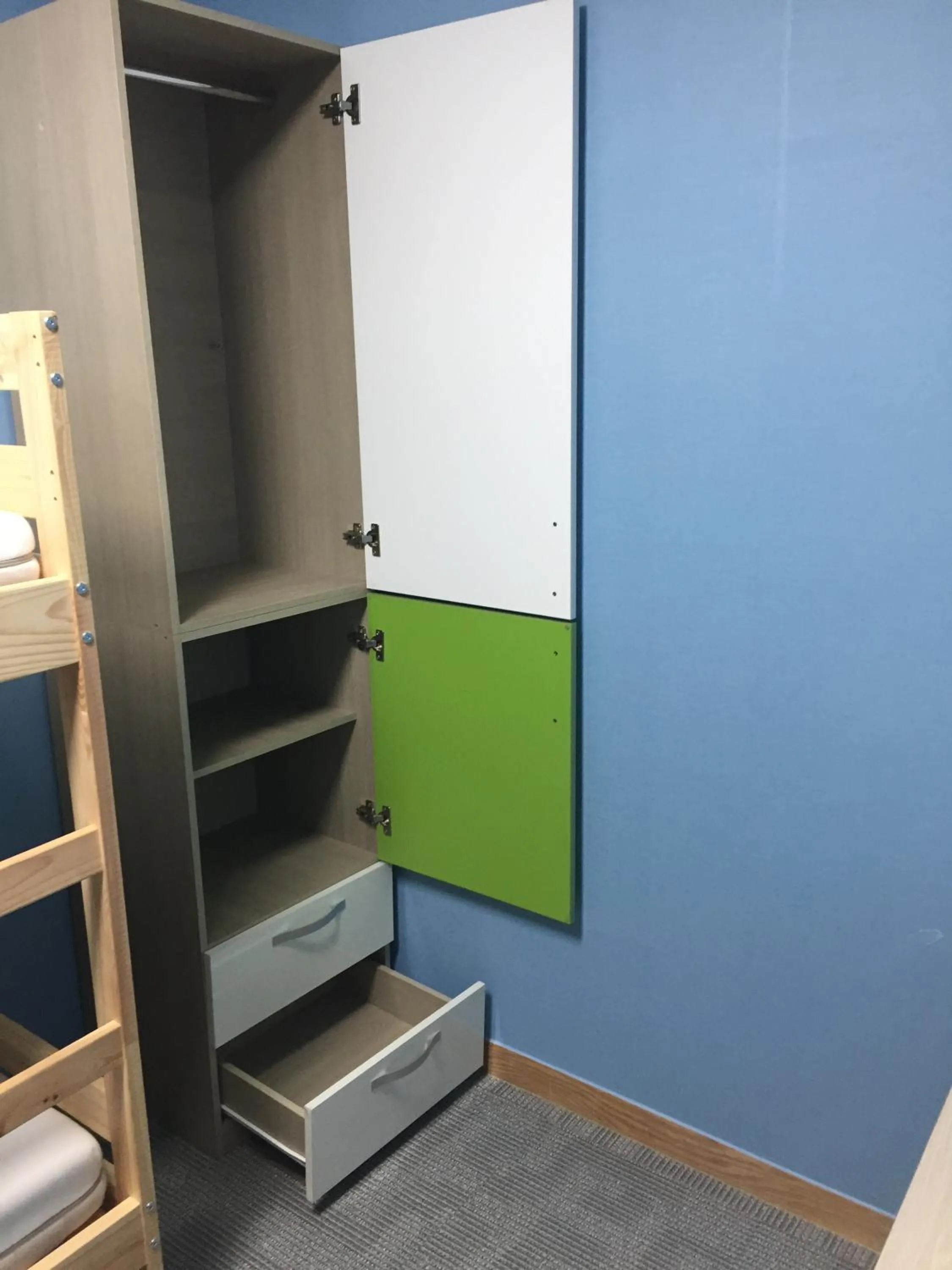 wardrobe in The Core Albergue