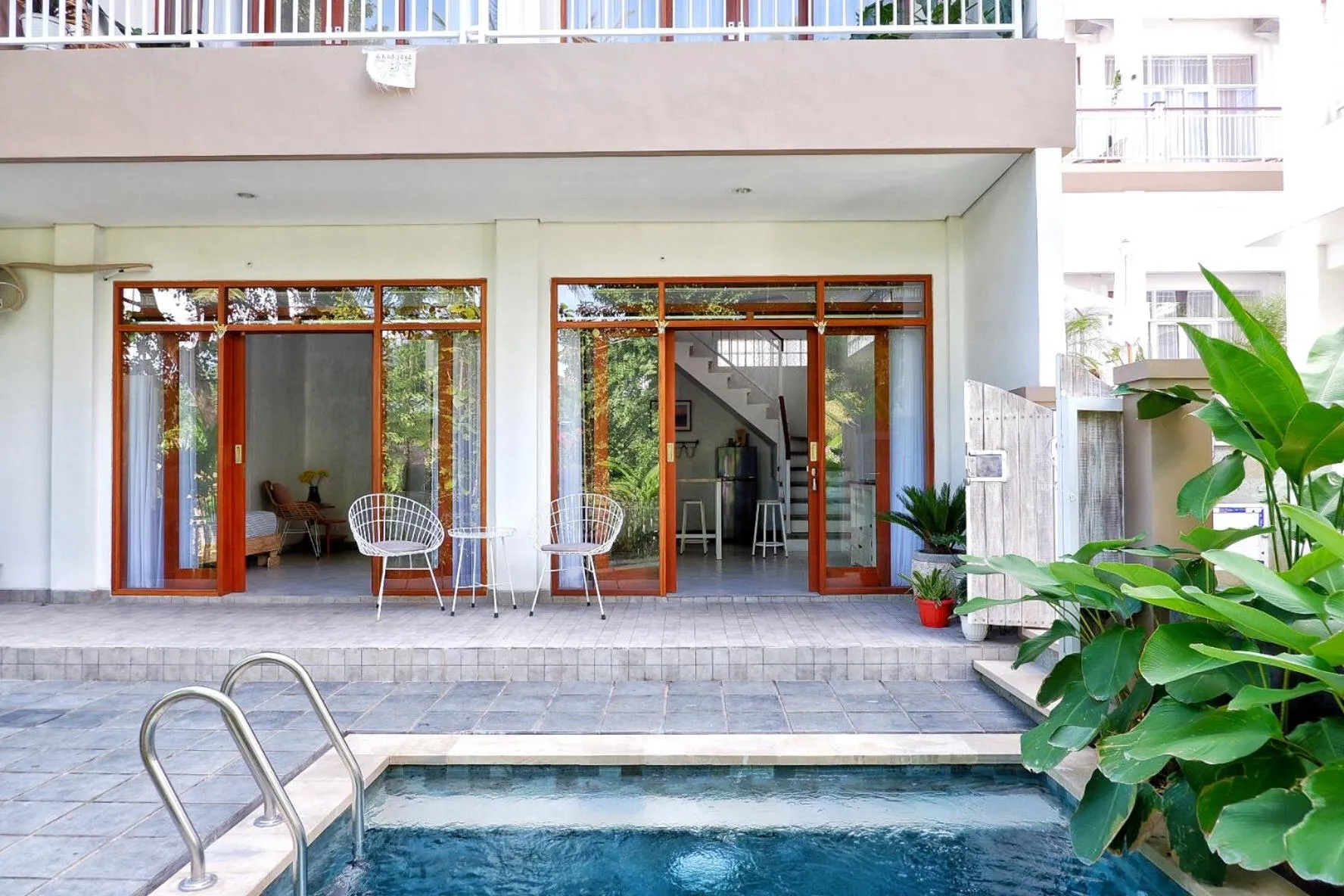 Facade/entrance in The Sloth Bali