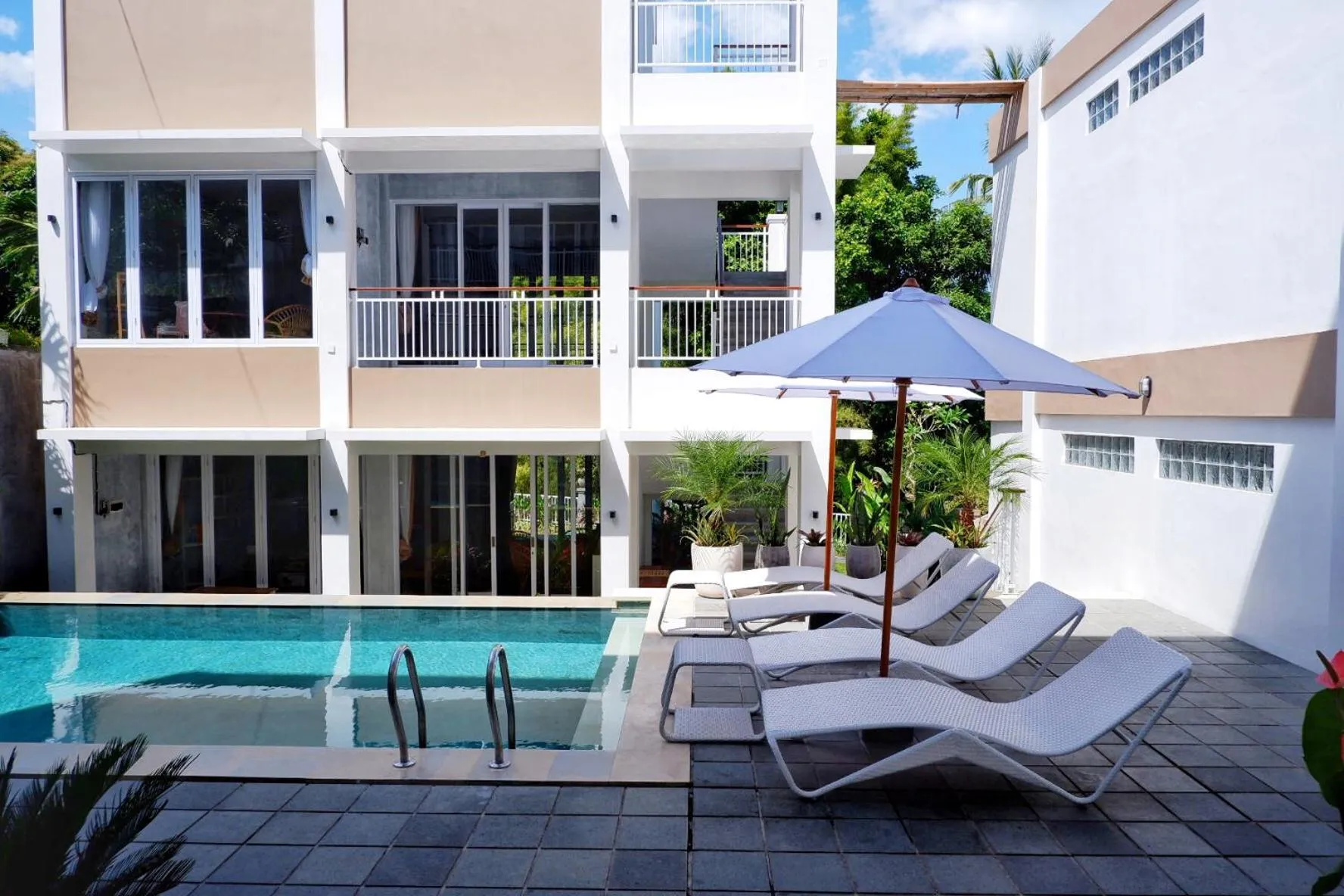 Pool view in The Sloth Bali