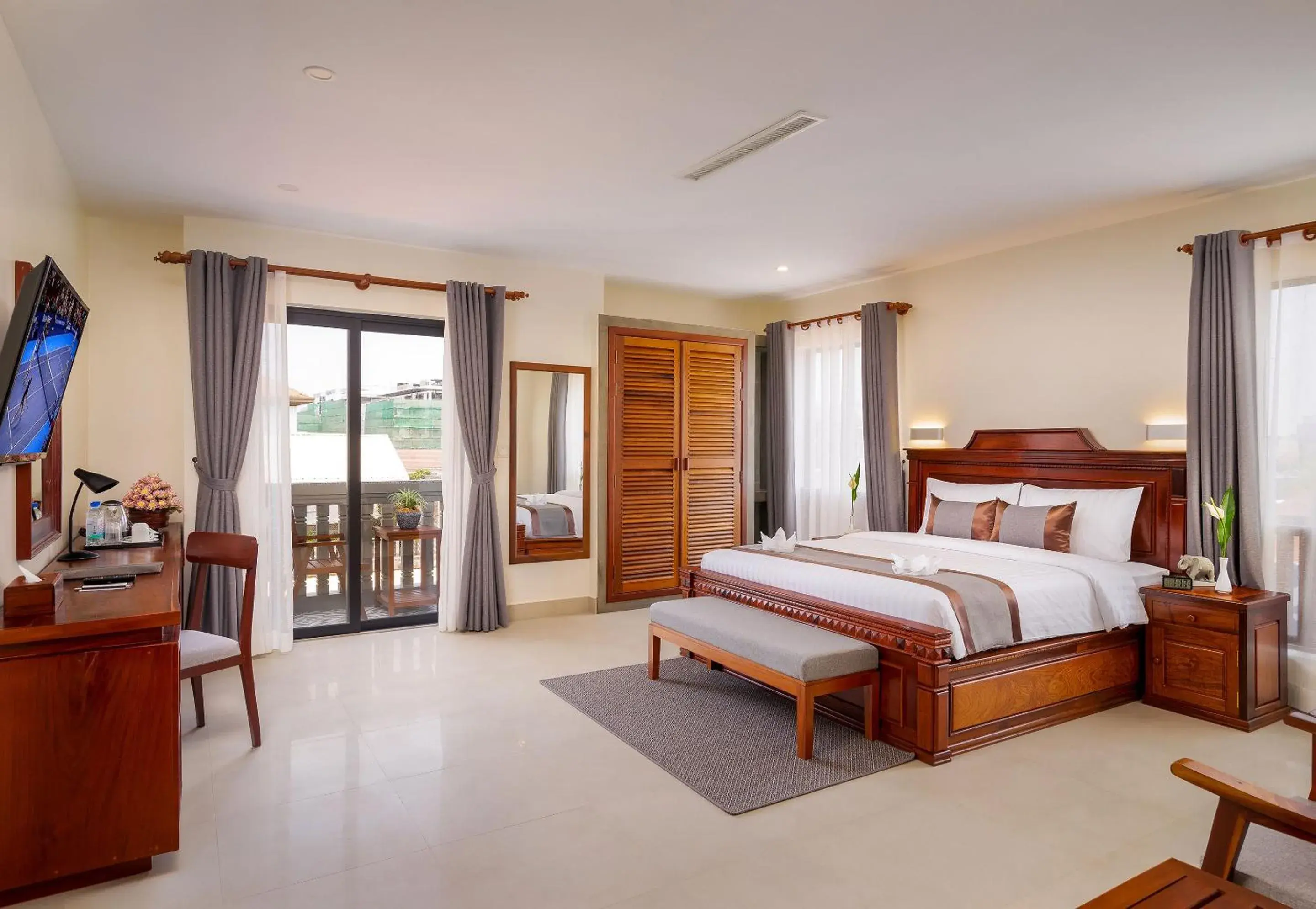 Bedroom, Bed in Mony Reach Angkor Hotel Bedroom, Bed in Mony Reach Angkor Hotel