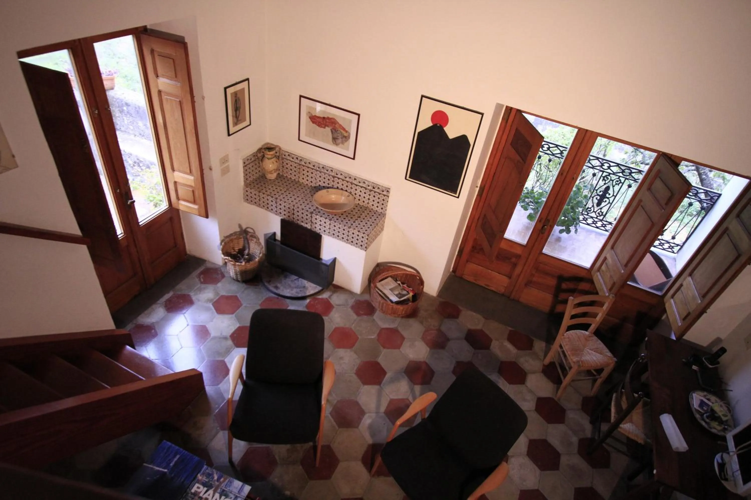 Seating area in Casa Puccini B&B Maratea
