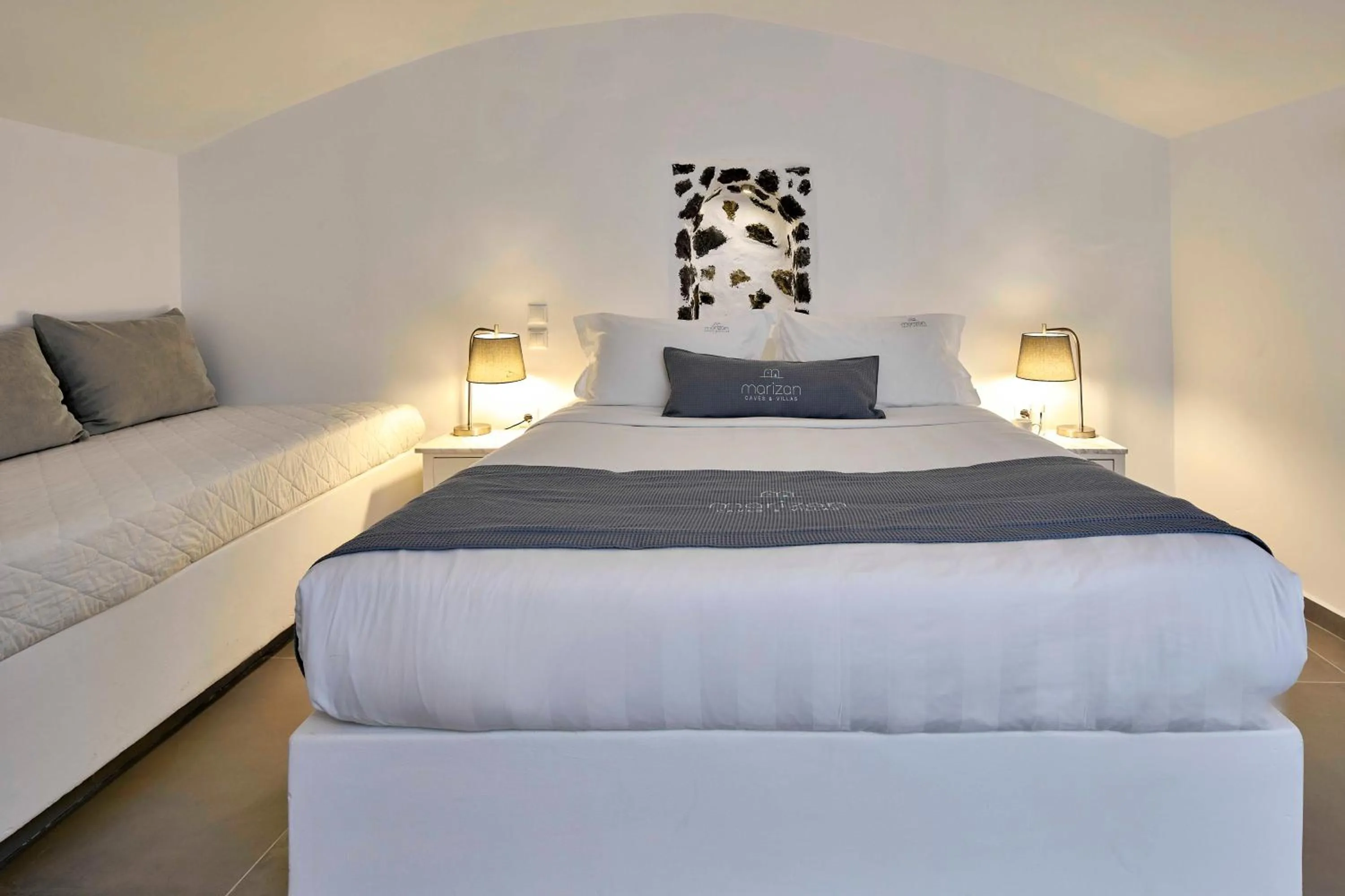 Bed in Marizan Caves & Villas