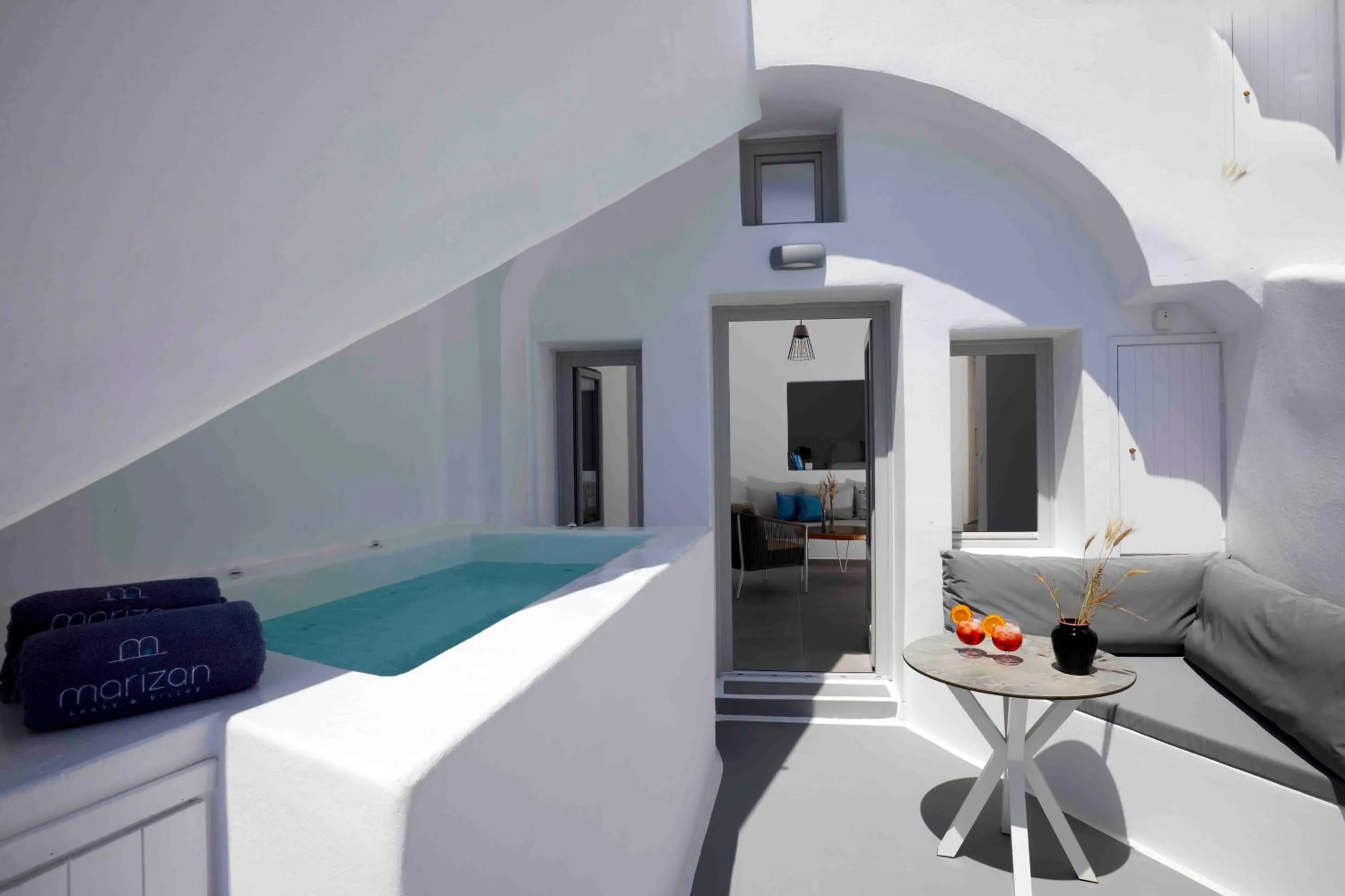 Bed in Marizan Caves & Villas