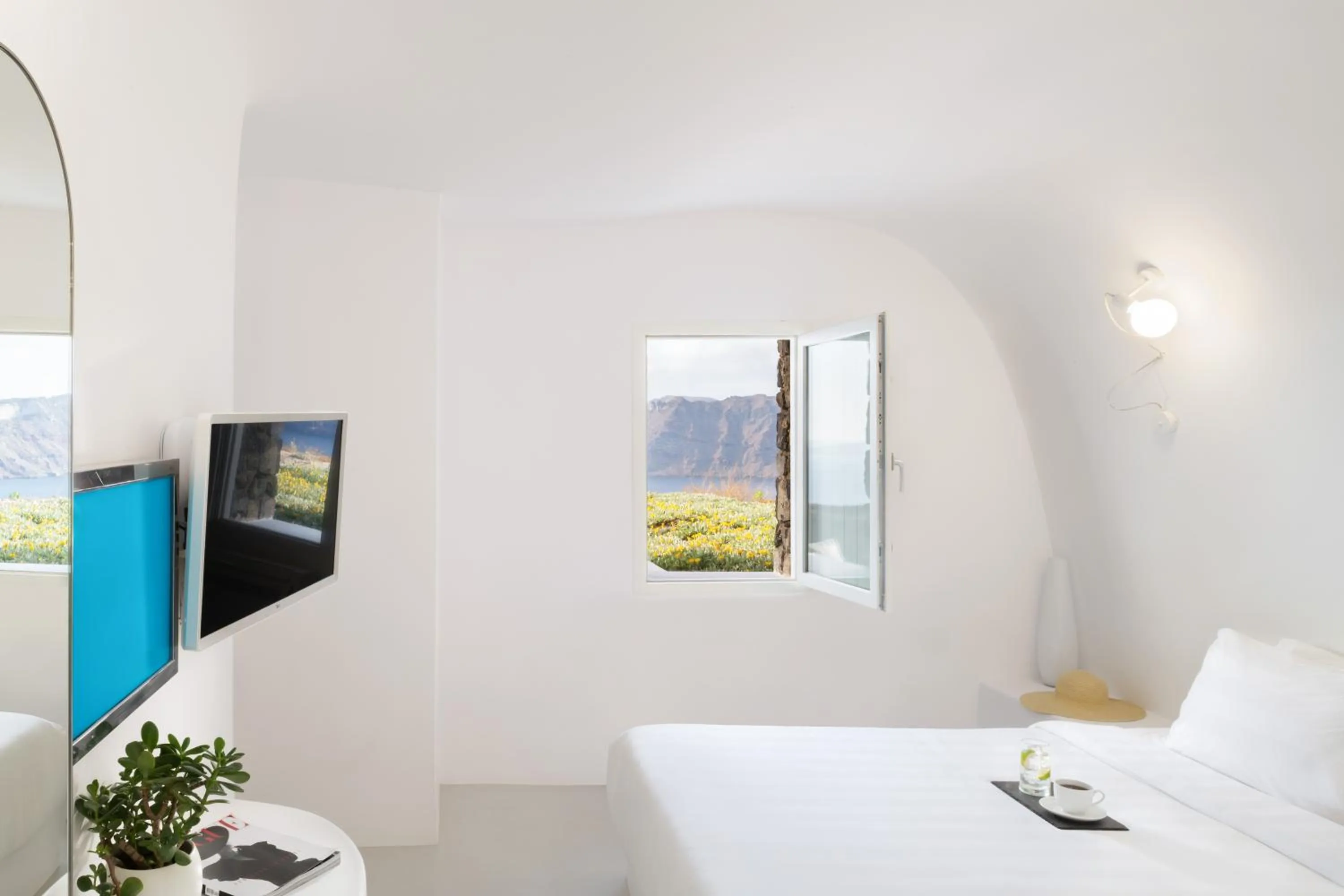 Bed in Marizan Caves & Villas