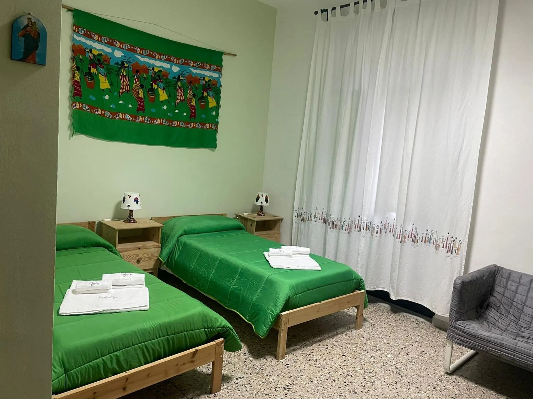 Twin Room with Private Bathroom - single occupancy in Beteyà Hostel Don Bosco