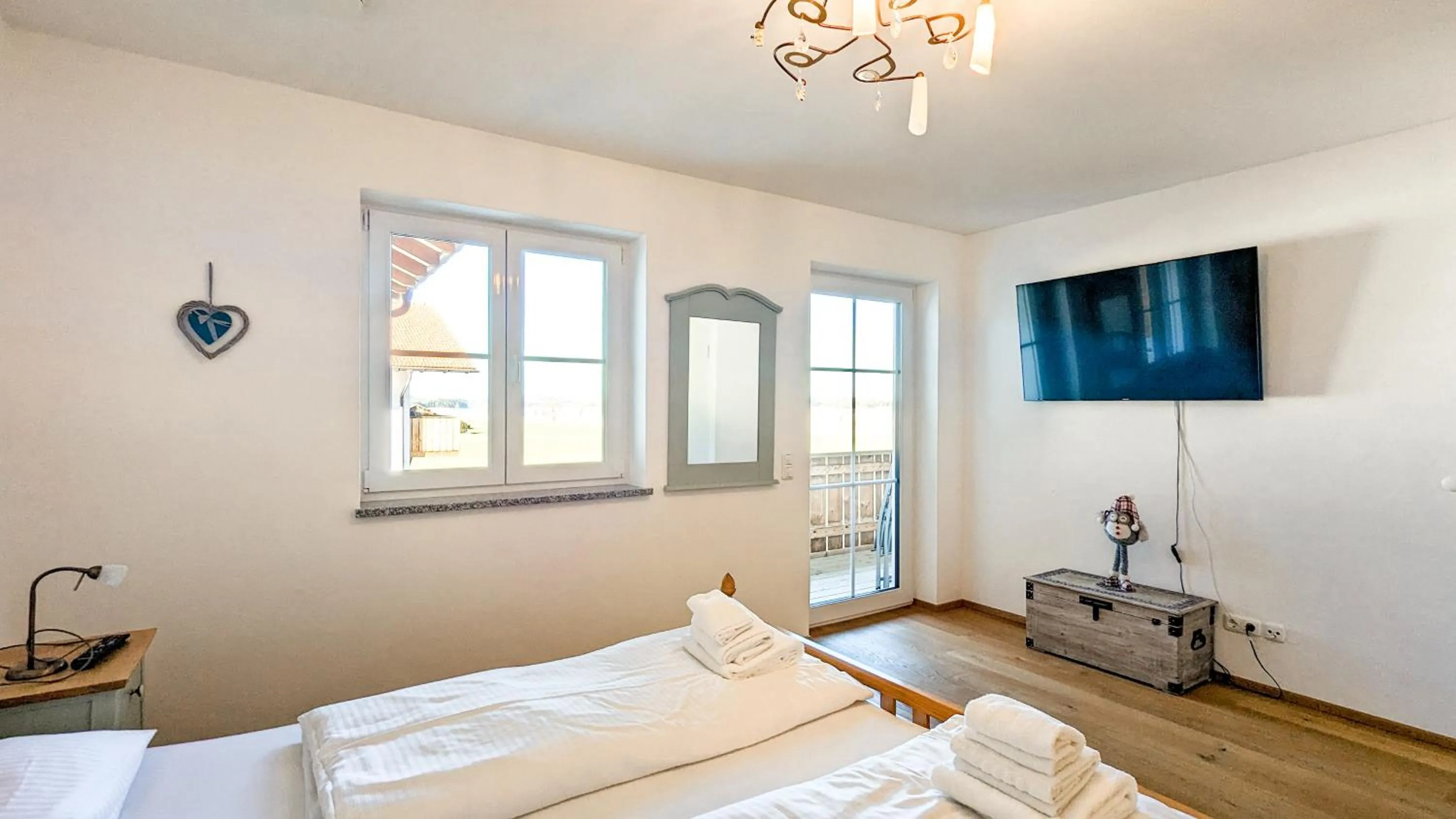 Bedroom, Bed in Ferienwohnung Landliebe