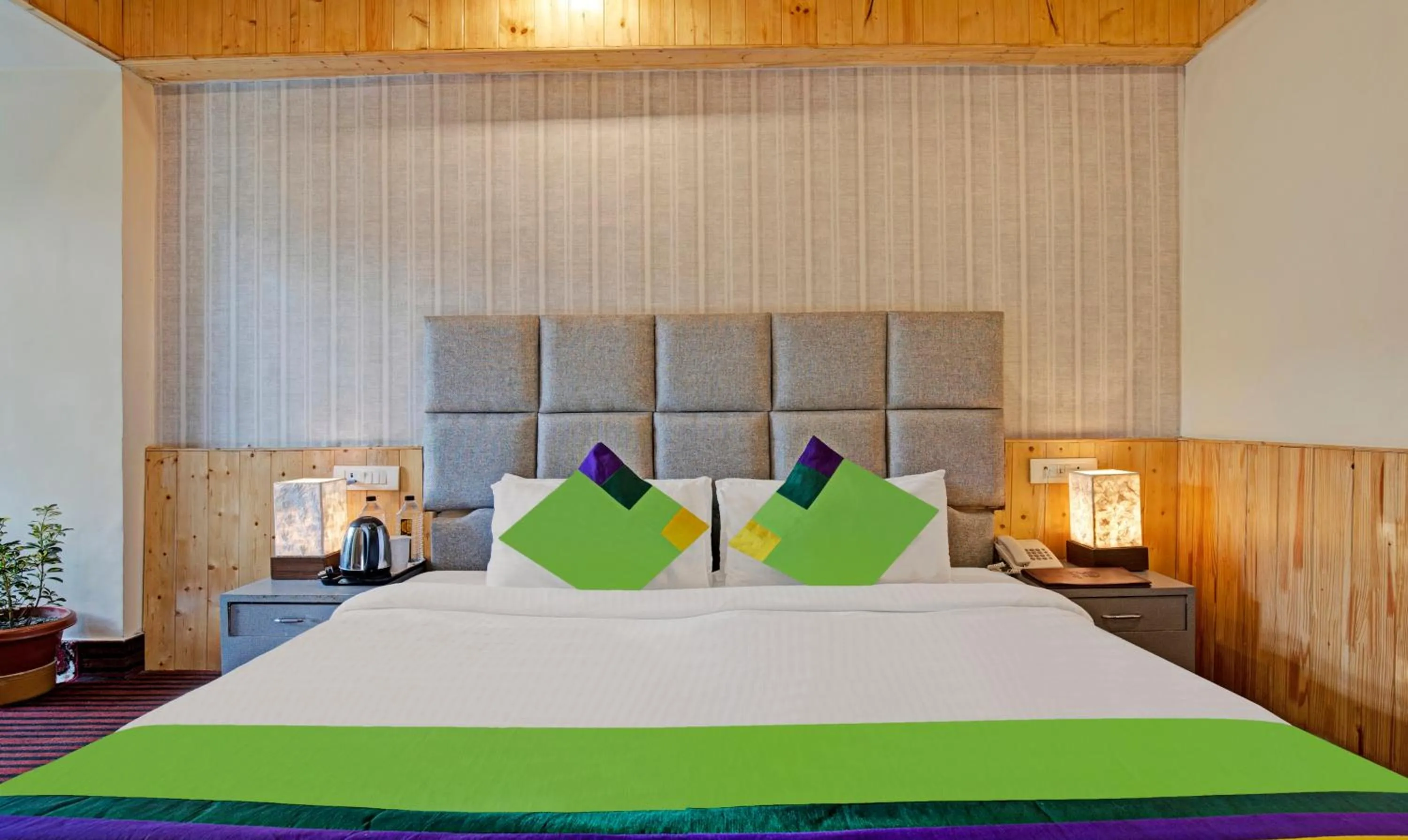 Bedroom in Treebo Kosmos Anamika, 1 Km From Nainital Lake