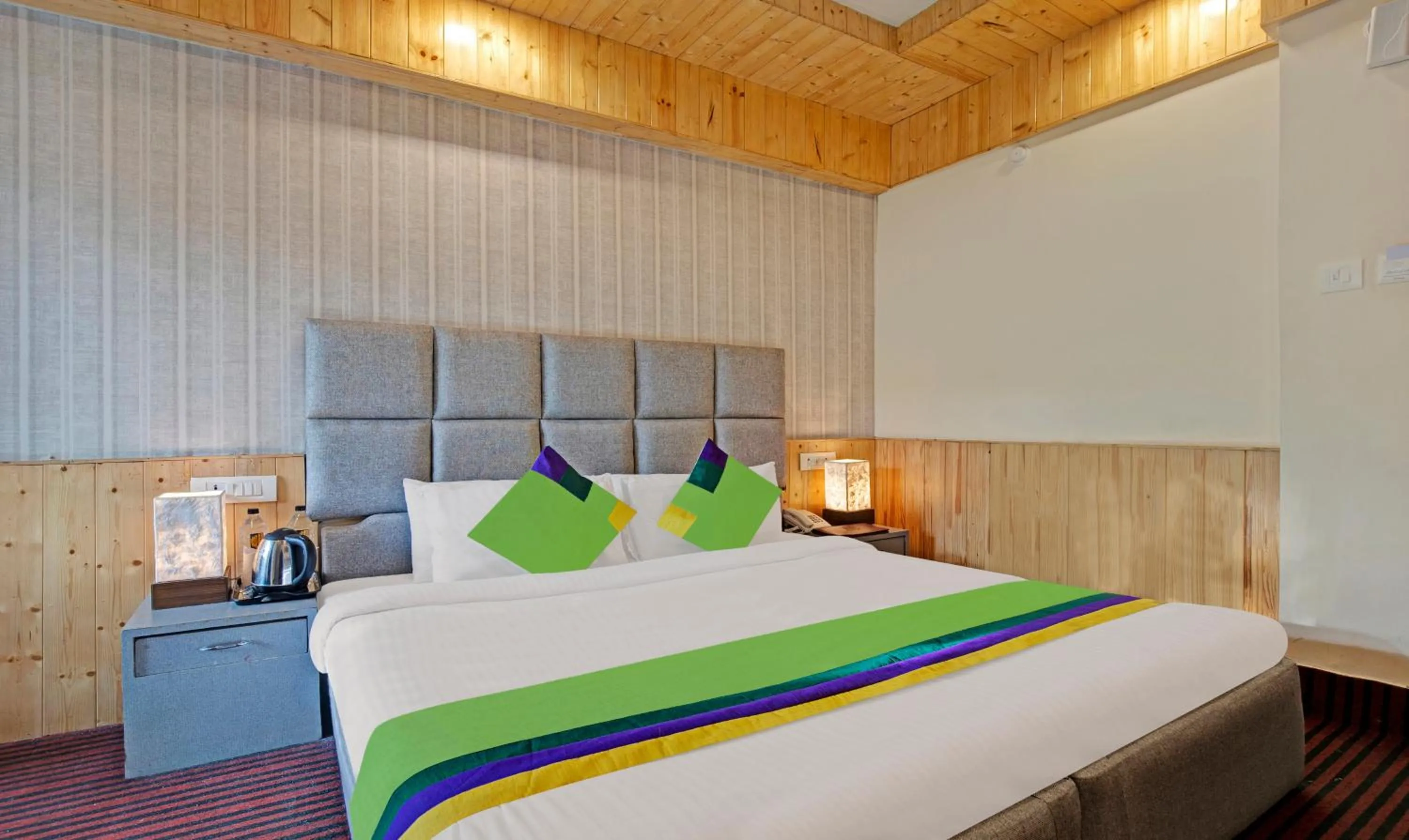 Bedroom in Treebo Kosmos Anamika, 1 Km From Nainital Lake