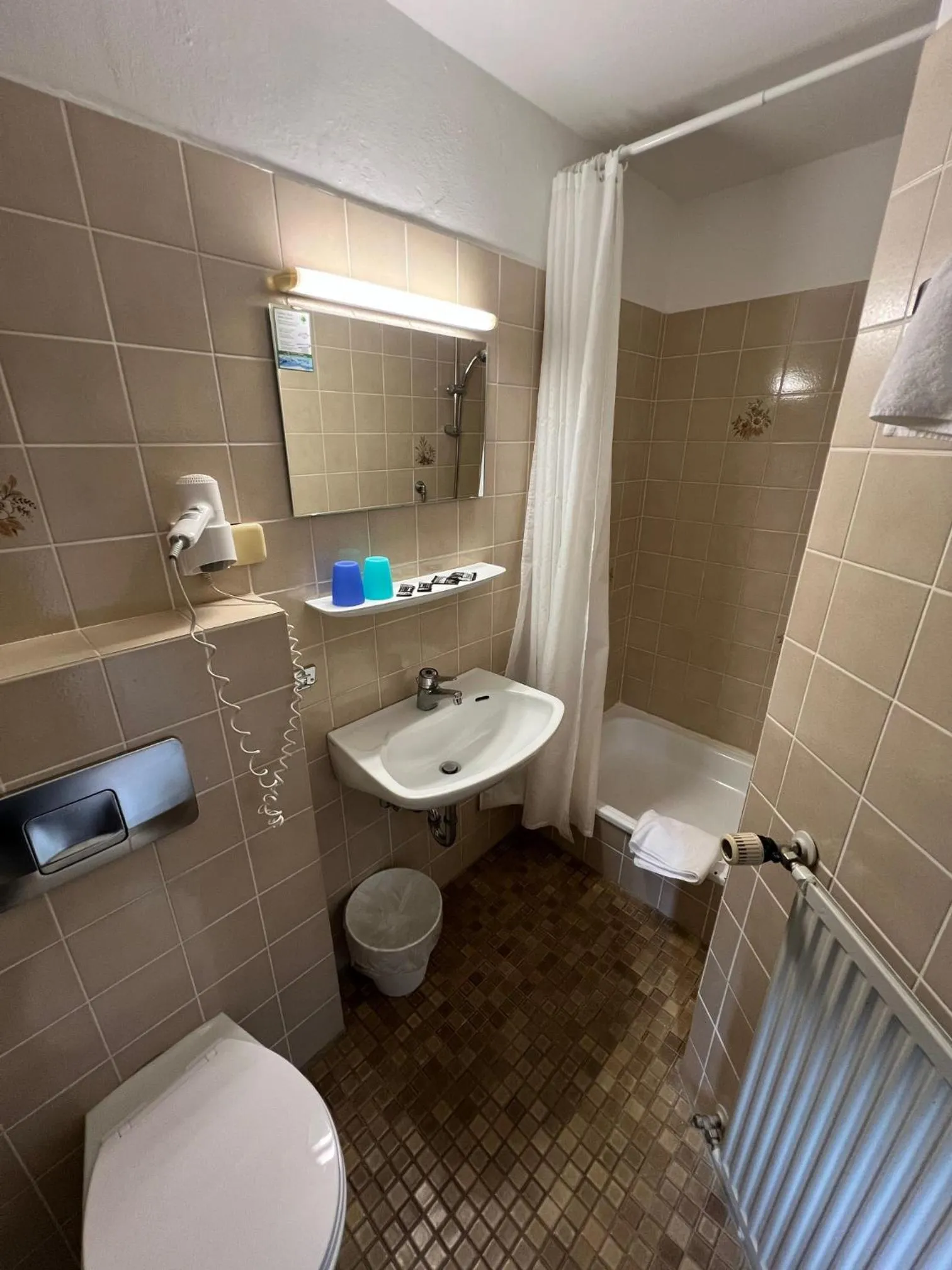 Shower in Hotel Köppeleck