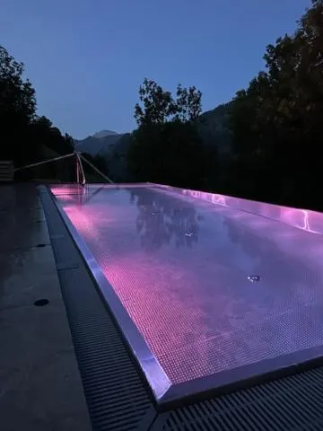 Open Air Bath in Les Dolomites Mountain Lodges