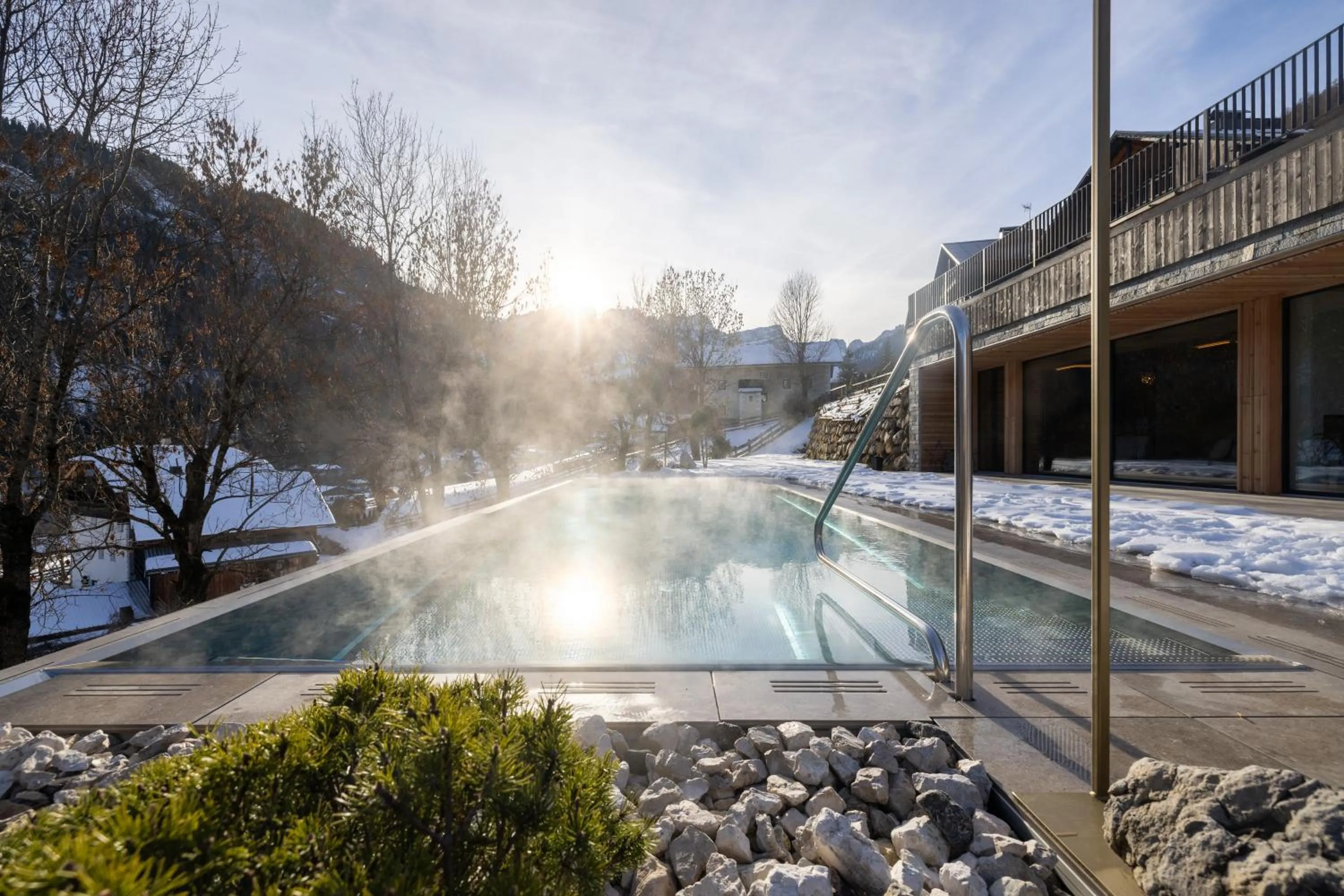 Swimming pool in Les Dolomites Mountain Lodges